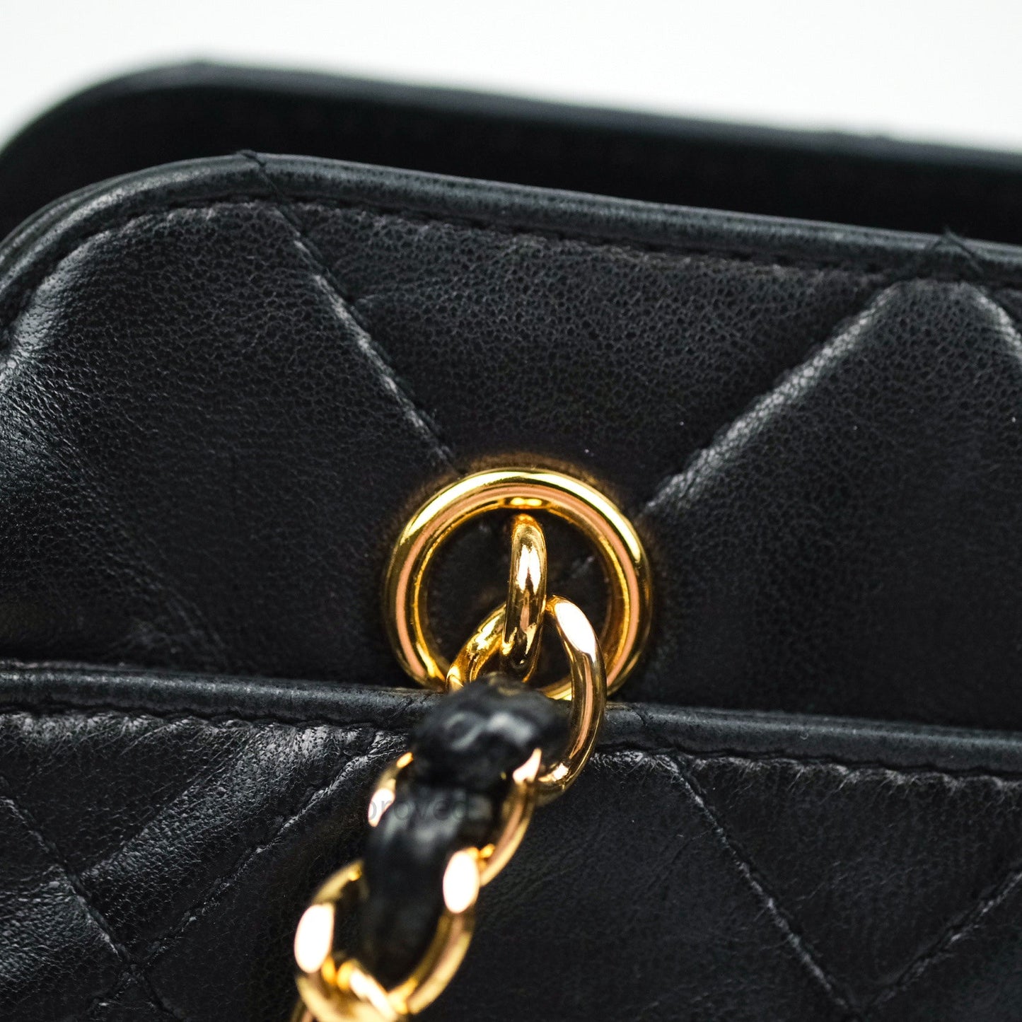 Chanel Black Quilted Lambskin Vintage Classic Camera Bag 24K Gold Hardware