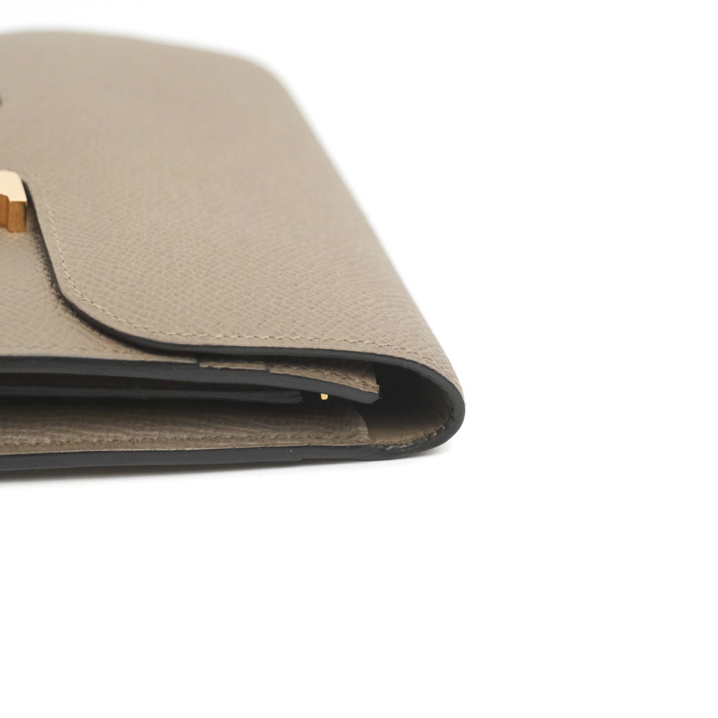 Hermès Constance Short Wallet Gris Asphalt Epsom Rose Gold Hardware