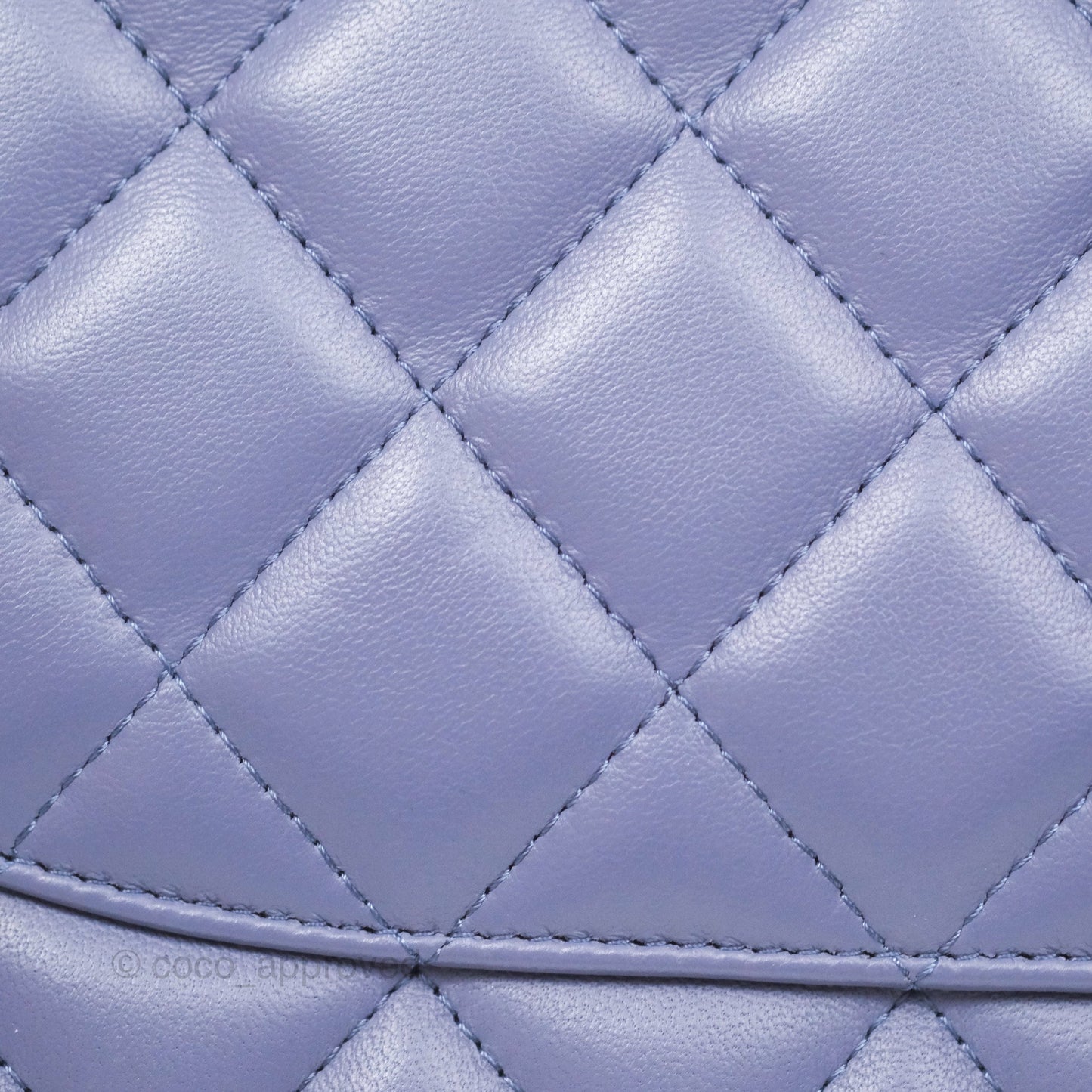Chanel Jumbo Double Flap Lavender Blue Lambskin Silver Hardware⁣⁣