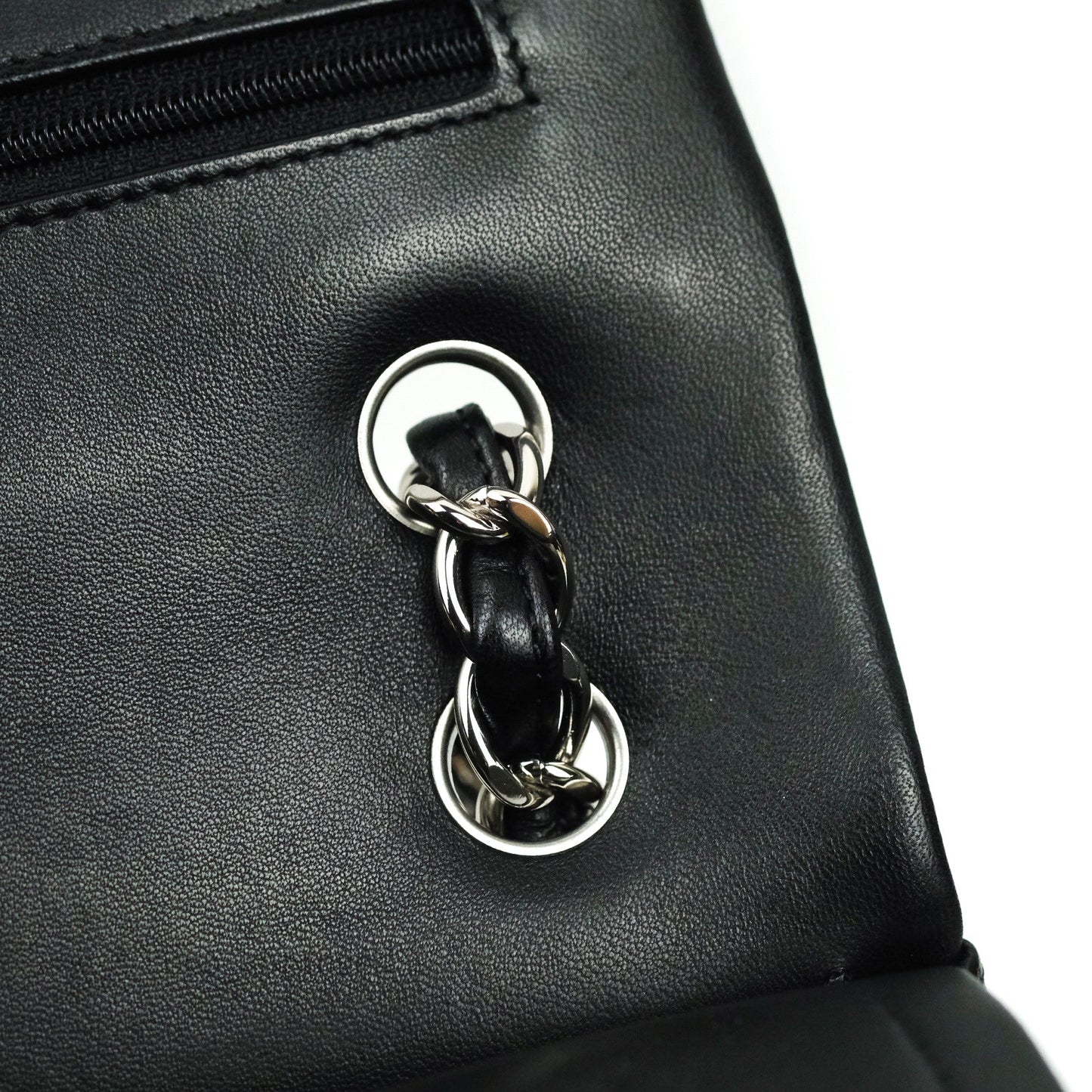 Chanel Classic Jumbo Double Flap Black Lambskin Silver Hardware⁣⁣