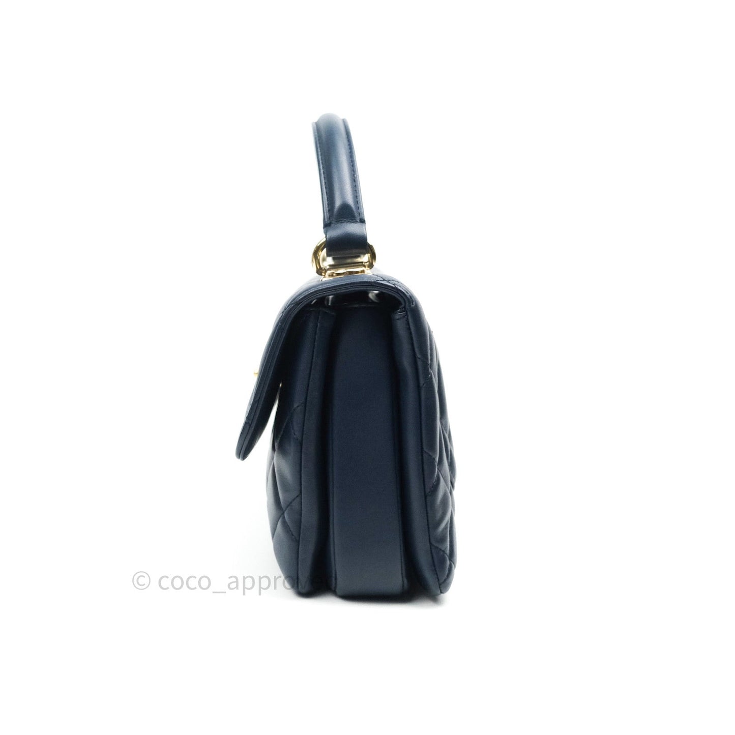 Chanel Trendy CC Small Navy Lambskin Gold Hardware