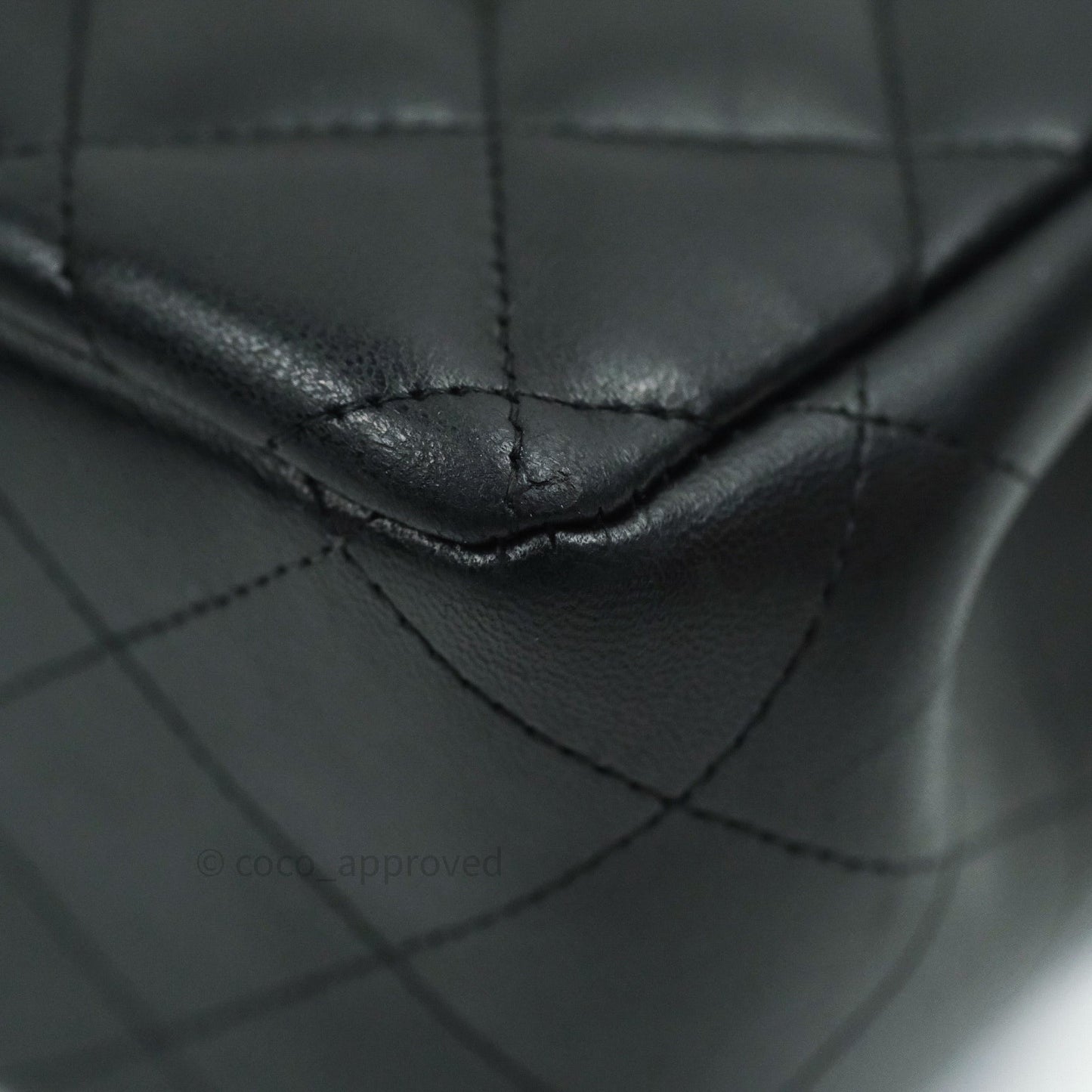 Chanel Jumbo Double Flap Black Lambskin Silver Hardware⁣⁣