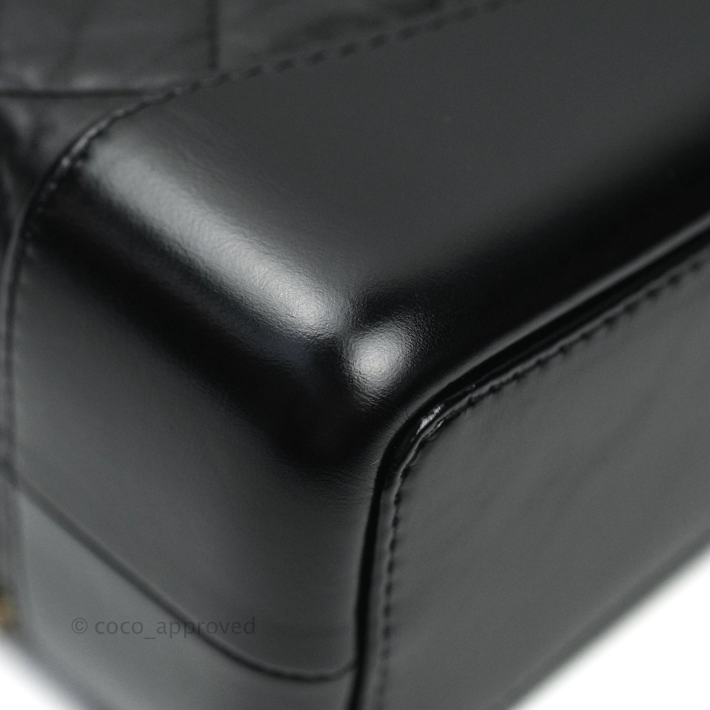 Chanel Gabrielle Backpack Black Aged Calfskin Small Black