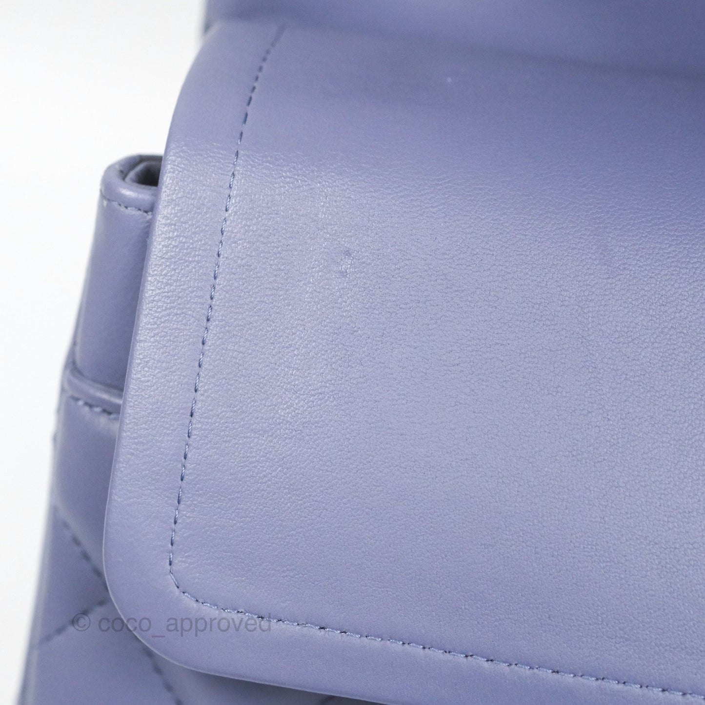 Chanel Jumbo Double Flap Lavender Blue Lambskin Silver Hardware⁣⁣