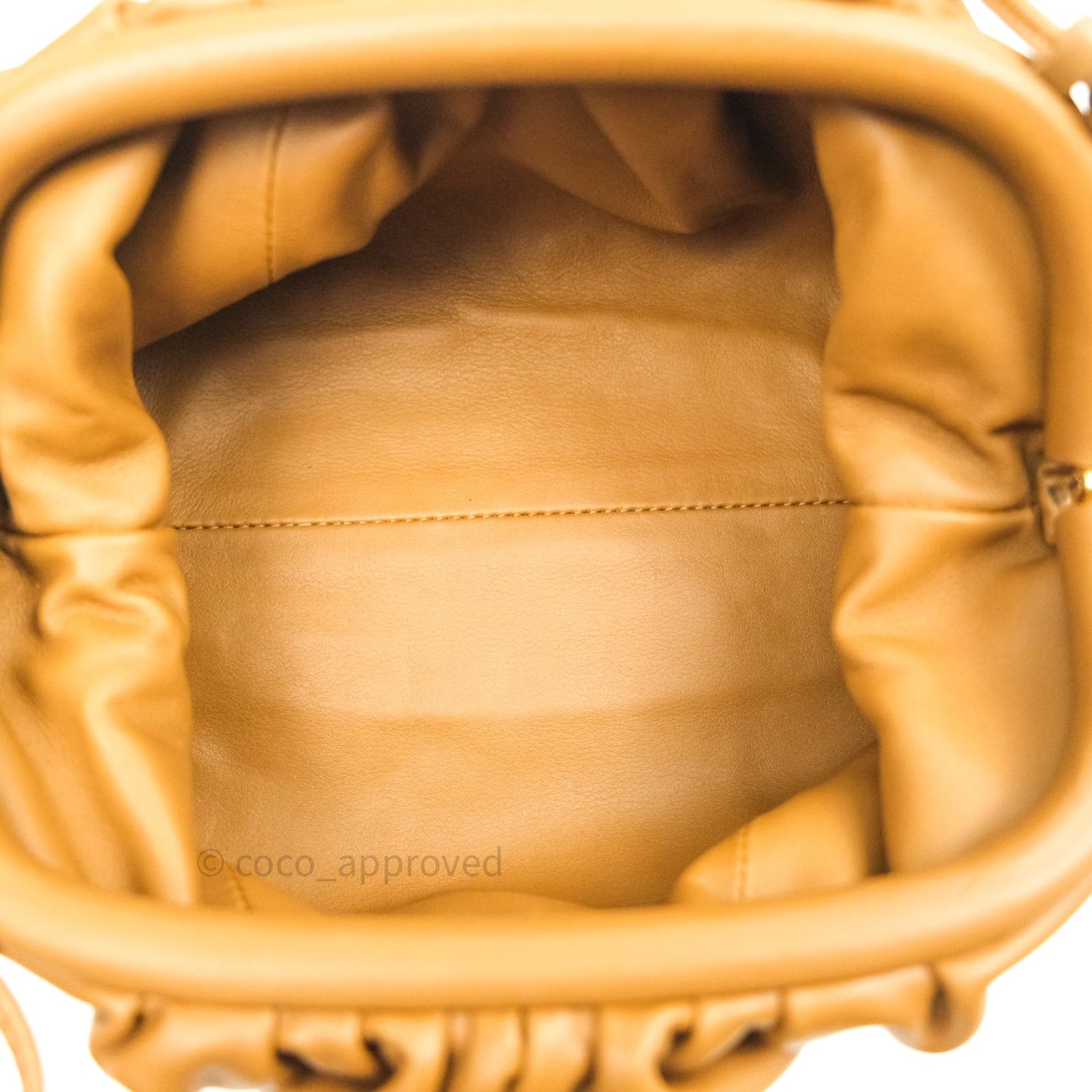 Bottega Veneta Butter Calfskin The Mini Pouch Camel