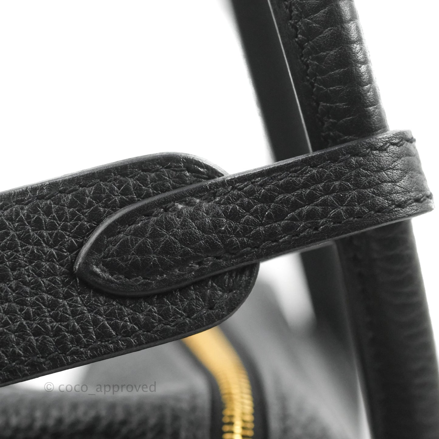 Hermès Lindy 26 Black Clemence Gold Hardware