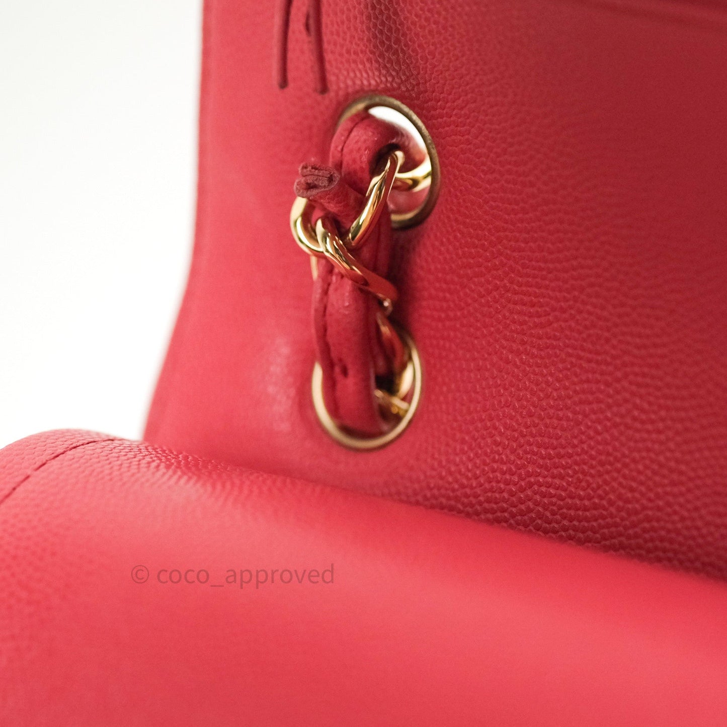 Chanel Classic Jumbo Double Flap Pink Caviar Gold Hardware⁣⁣ 17C