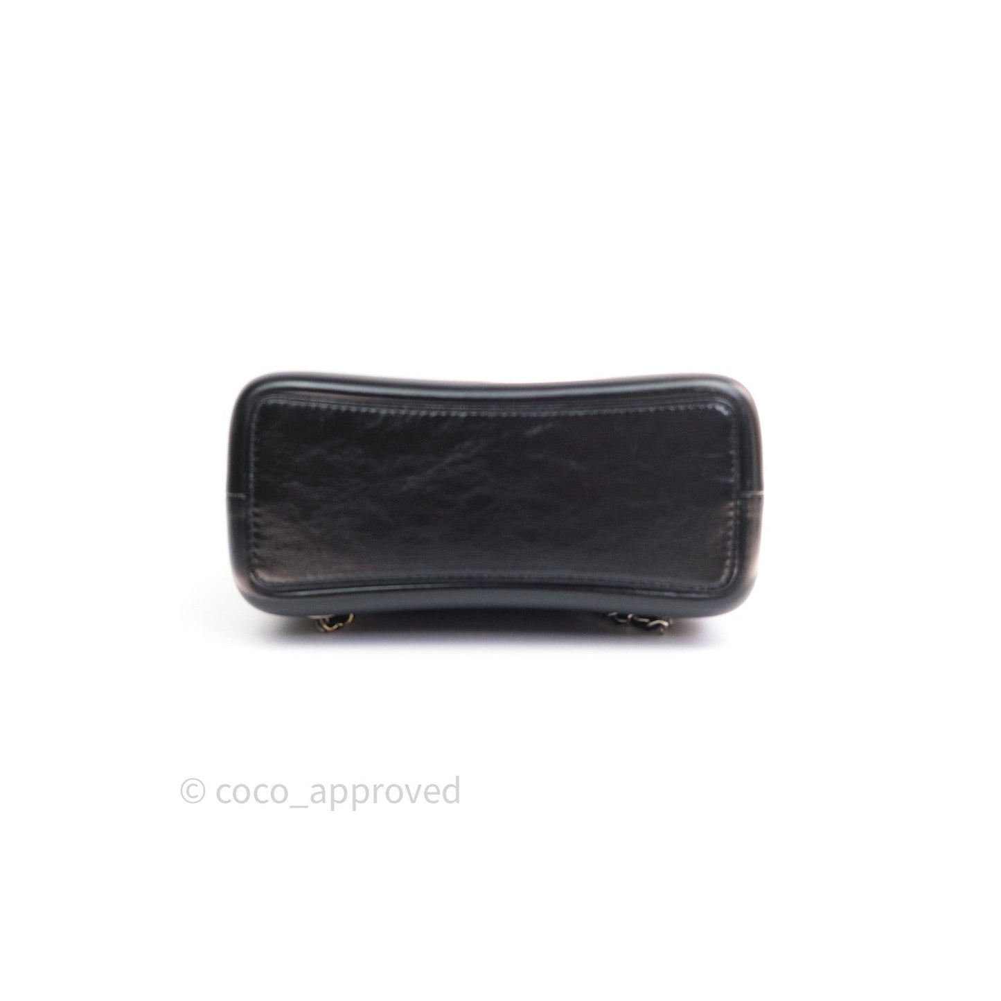 Chanel Gabrielle Backpack Black Aged Calfskin Small Black