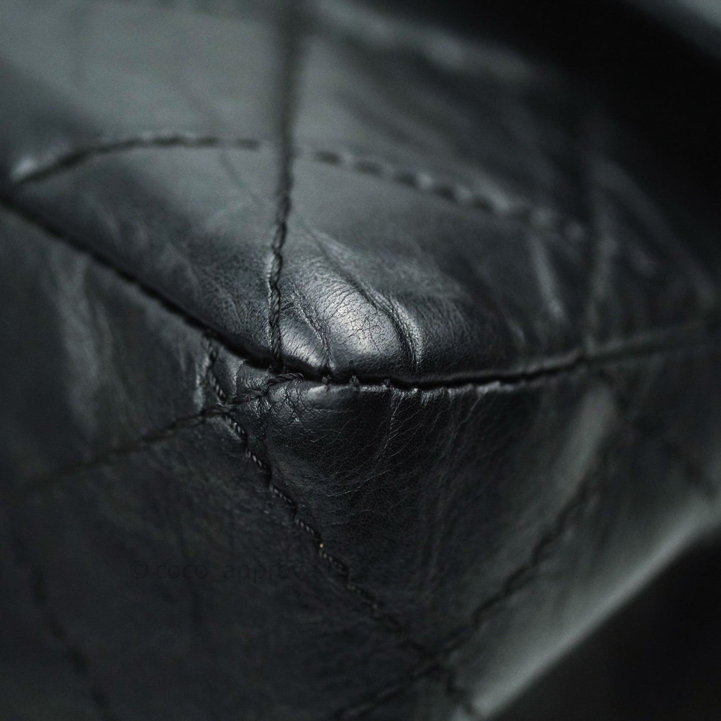 Chanel Reissue Quilted Aged Calfskin Black Ruthenium Hardware 227