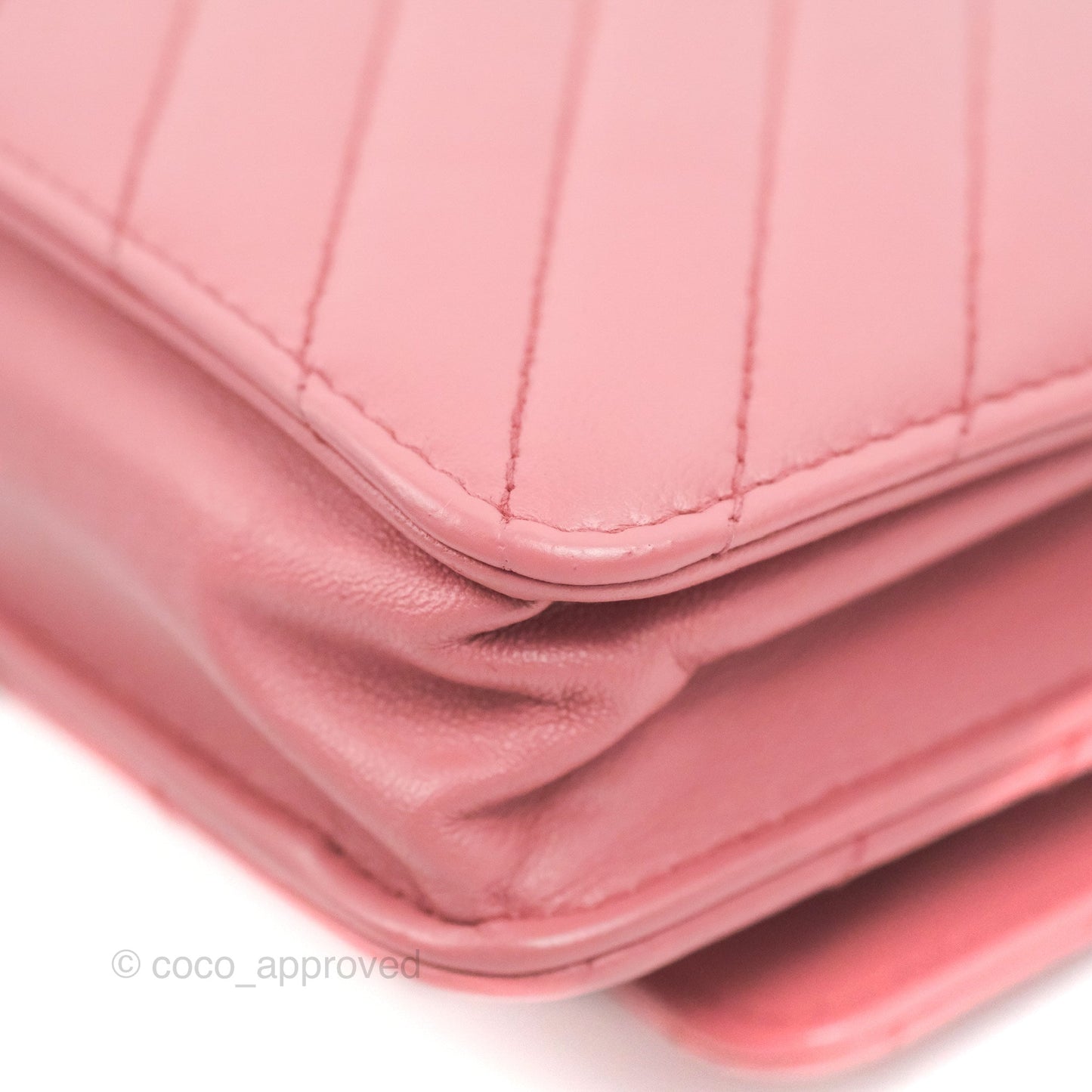Chanel Trendy CC Chevron WOC Dark Pink Lambskin Gold Hardware