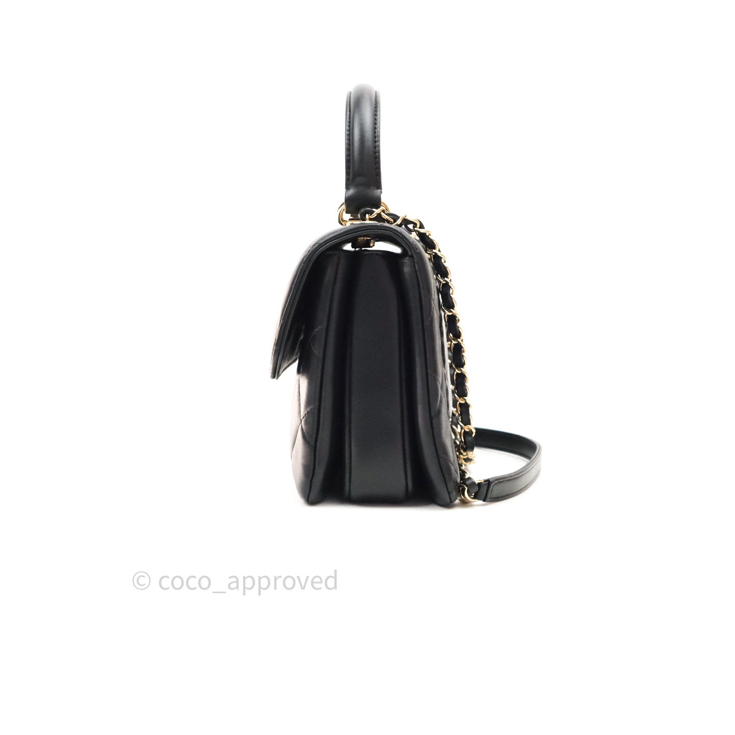 Chanel Trendy CC Small Black Lambskin Gold Hardware