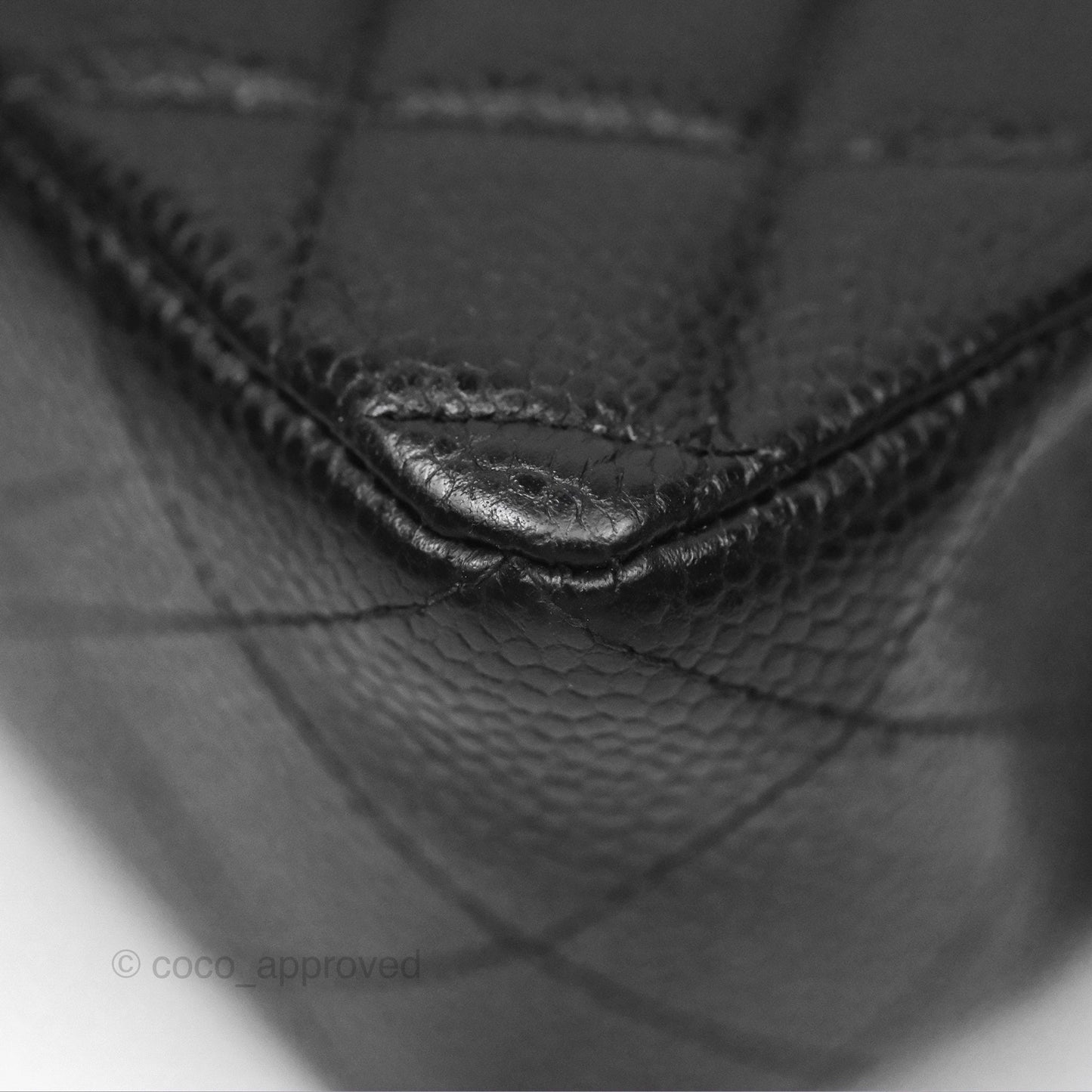 Chanel Small Classic Flap Quilted Black Caviar Silver Hardware