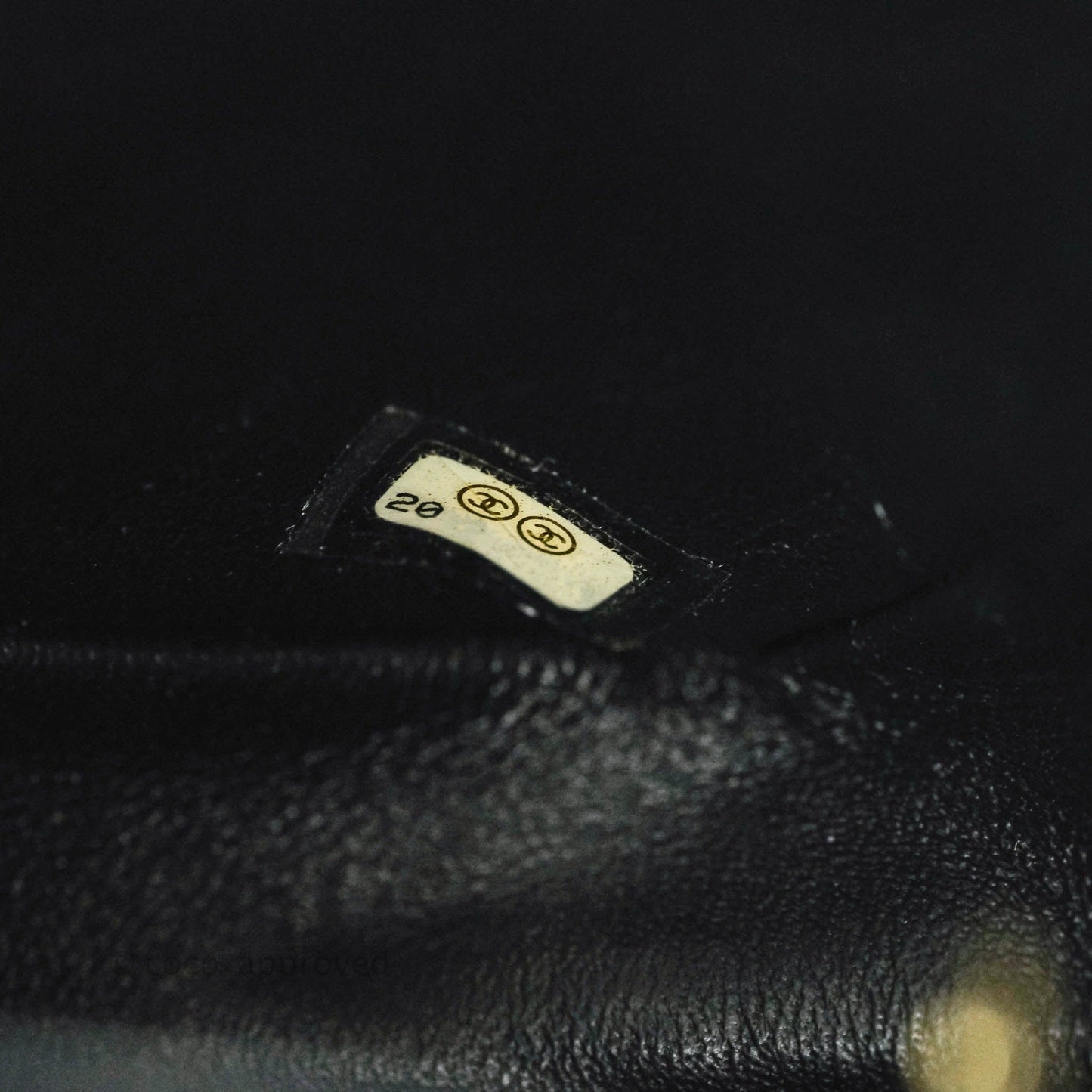 Chanel Mini Square Charcoal Black Caviar Matte Gold Hardware