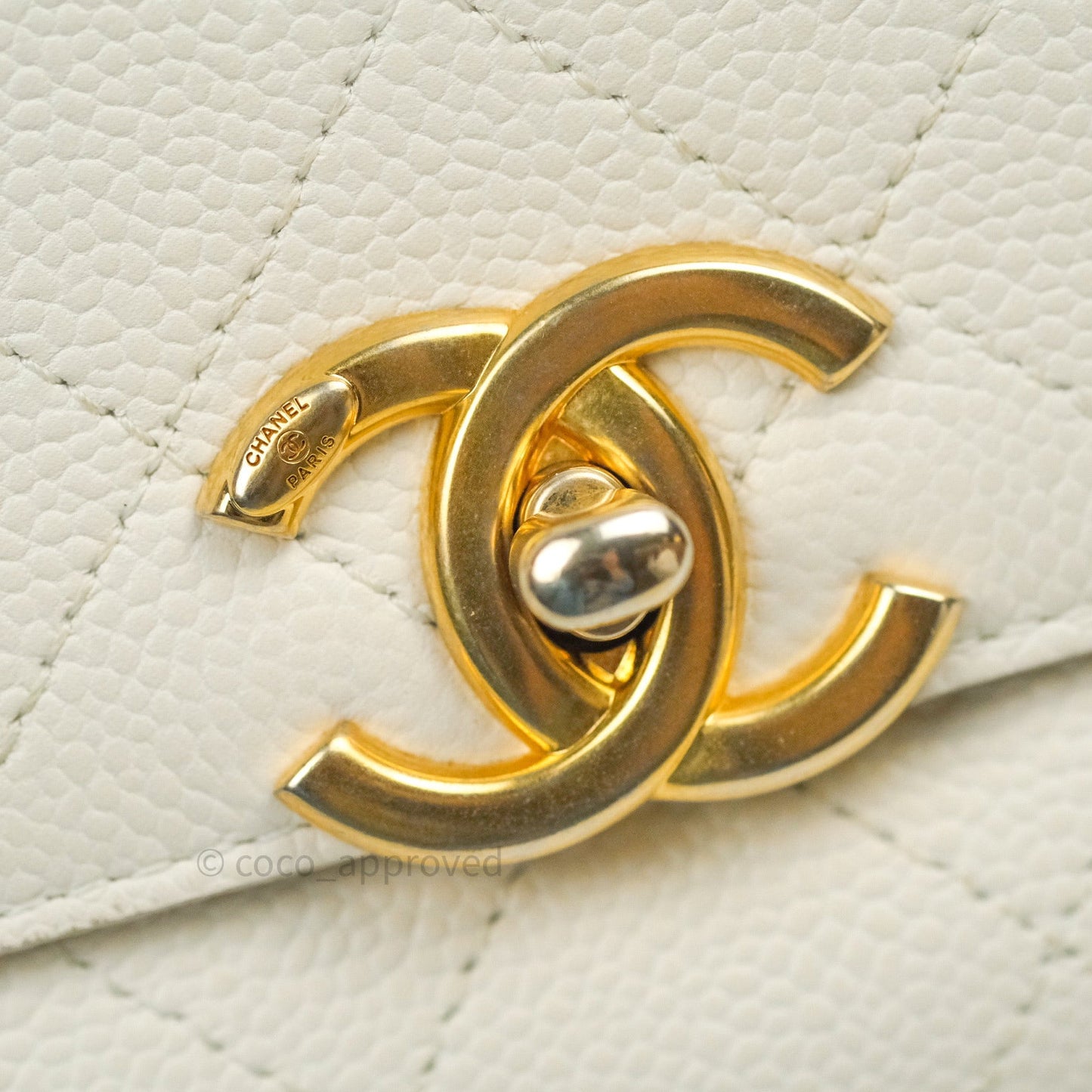 Chanel Chic Affinity Medium Grained Calfskin White Gold Hardware
