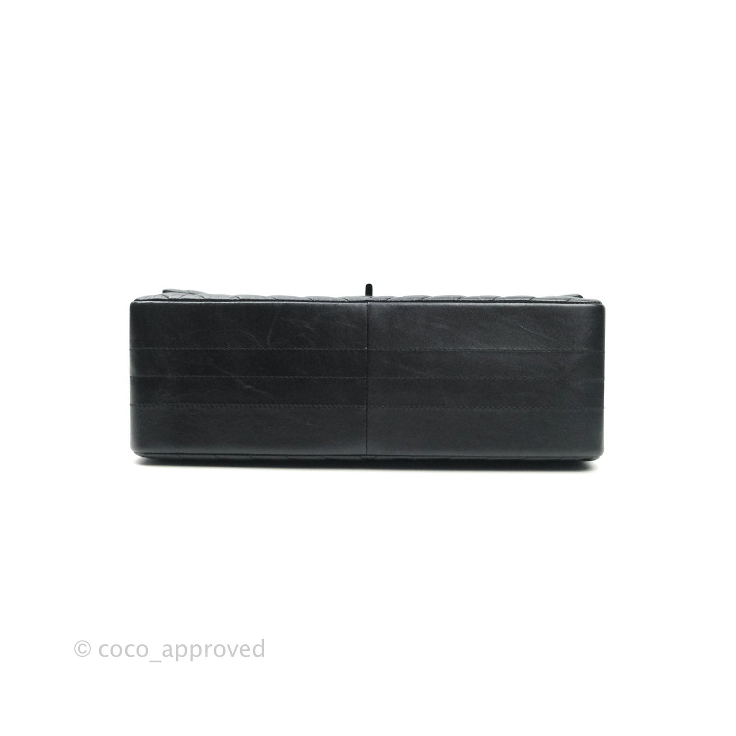 Chanel Reissue Chevron Aged Calfskin So Black Hardware 226