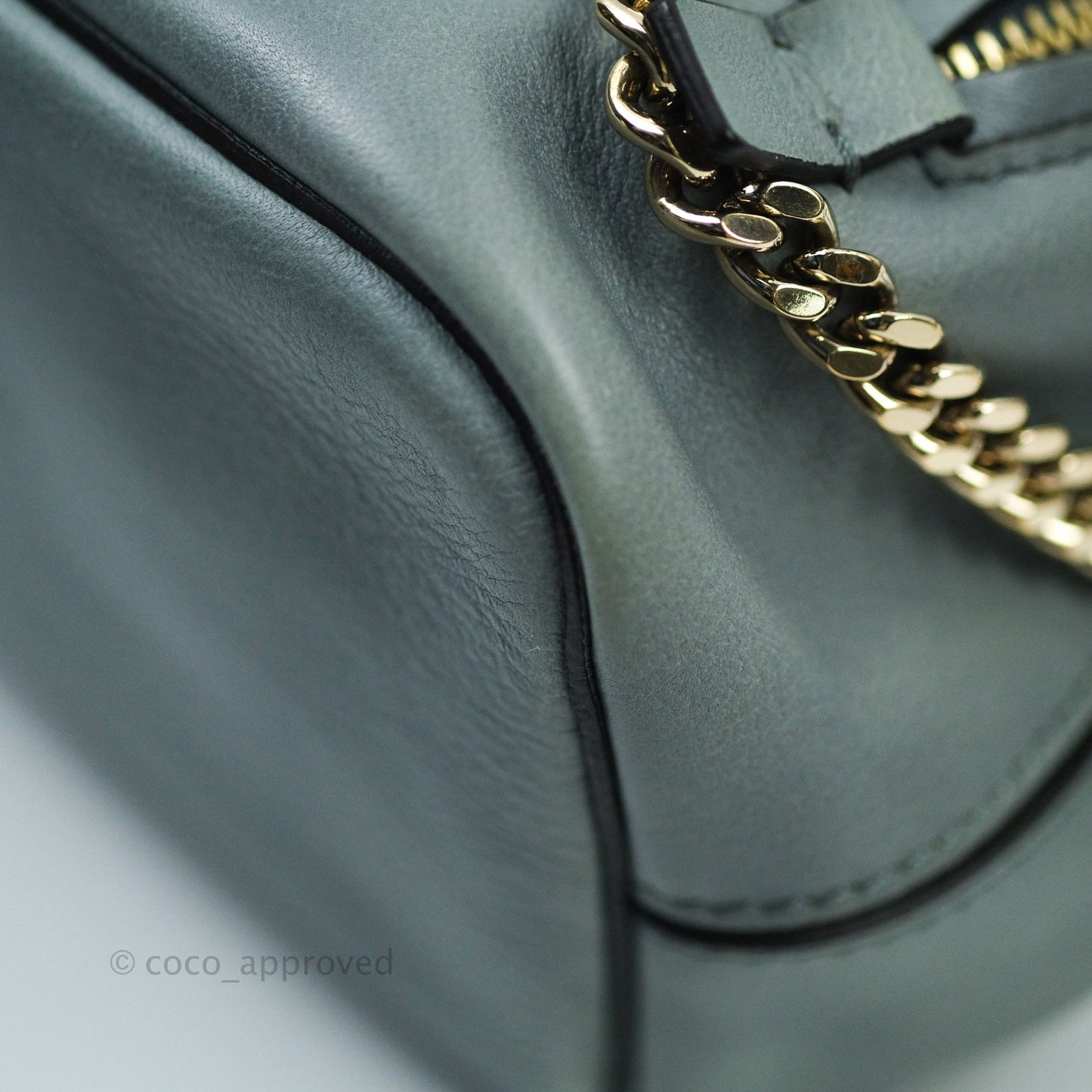 Chloé Suede Calfskin Small Faye Backpack Cloudy Blue