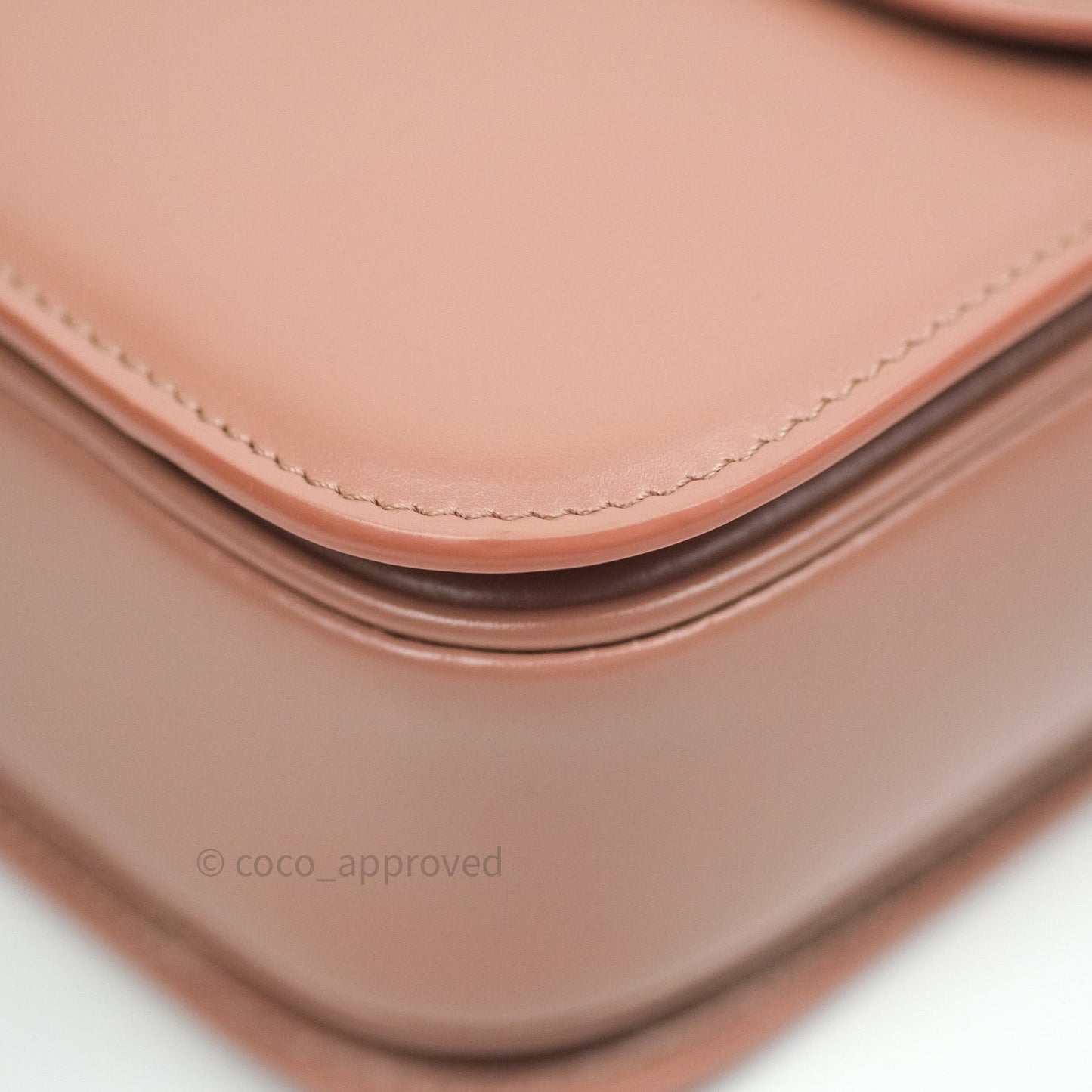 Celine Shiny Calfskin Medium Triomphe Antique Rose