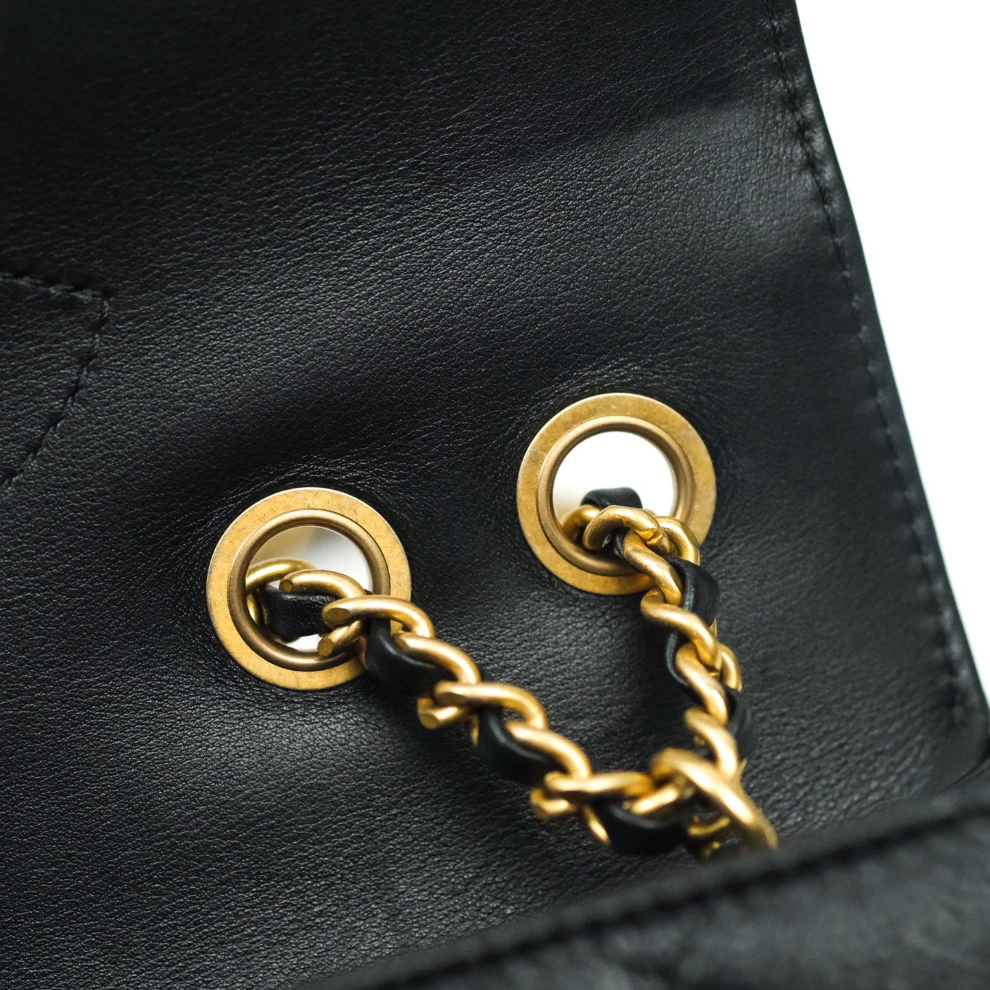 Chanel Quilted Small CC Filigree Flap Black Caviar