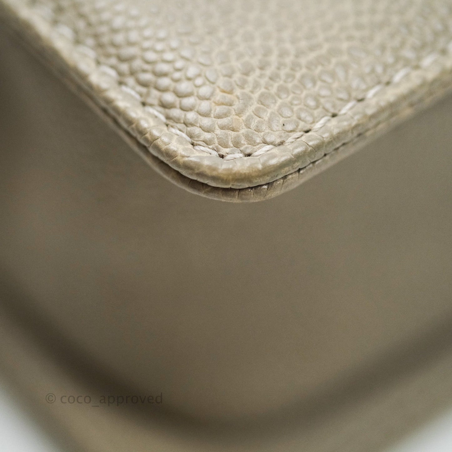 Chanel Boy Quilted Medium Taupe Grey Caviar Gold Hardware 14B
