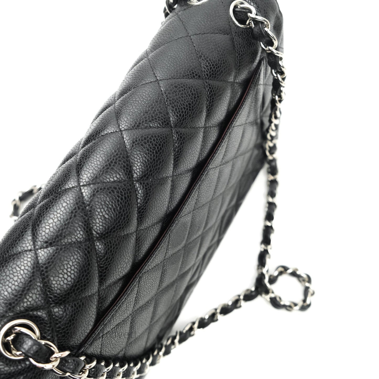 Chanel Jumbo Double Flap Black Caviar Silver Hardware⁣⁣
