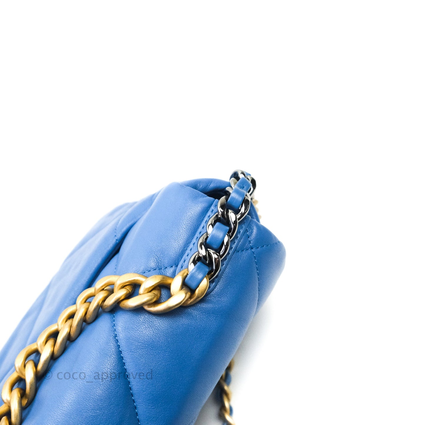 Chanel 19 Small Blue Mixed Hardware