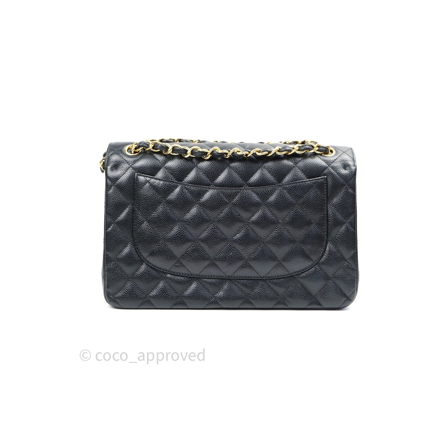 Chanel Jumbo Double Flap Black Caviar Gold Hardware⁣⁣