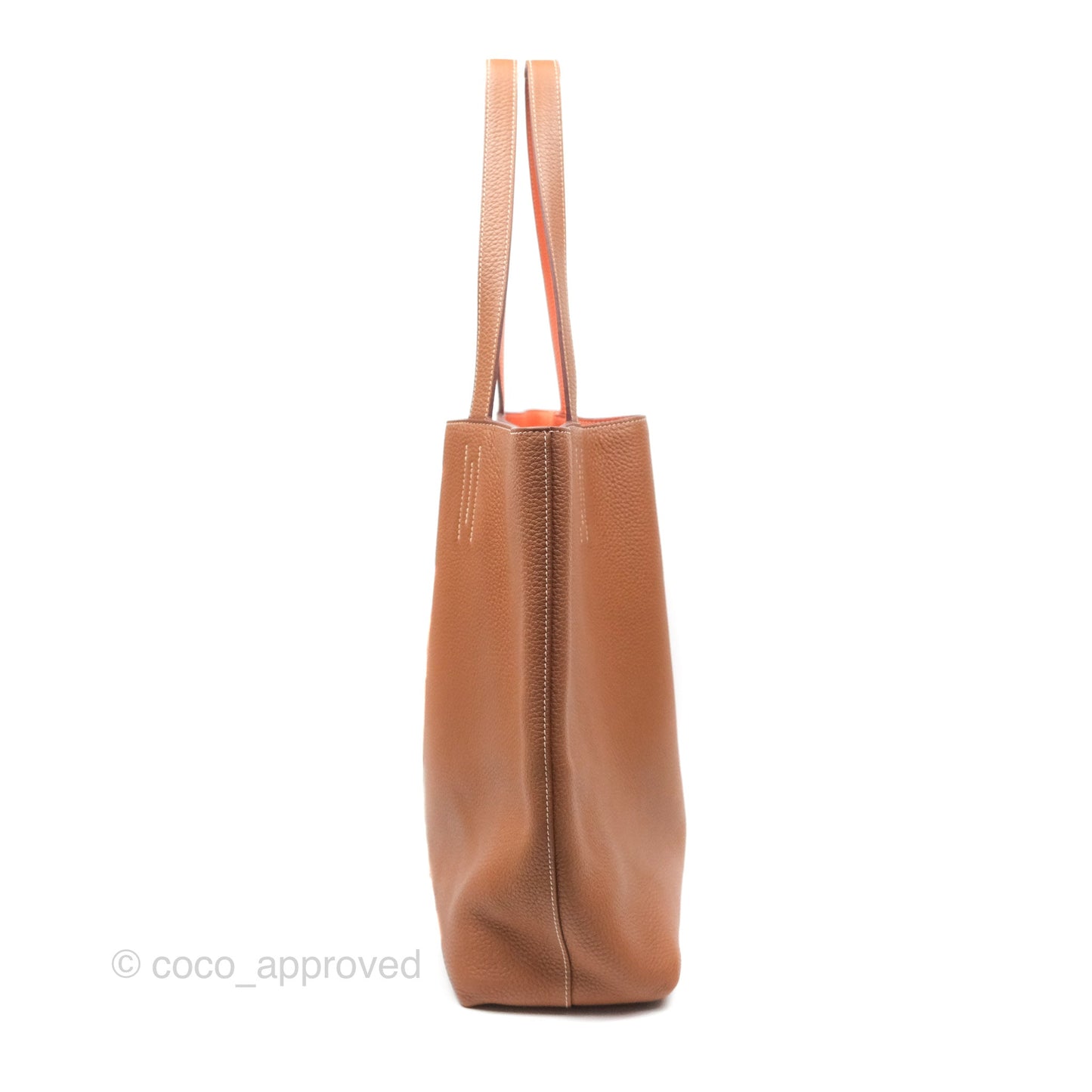 Hermès Double Sens Tote 36 Gold/ Orange Clemence