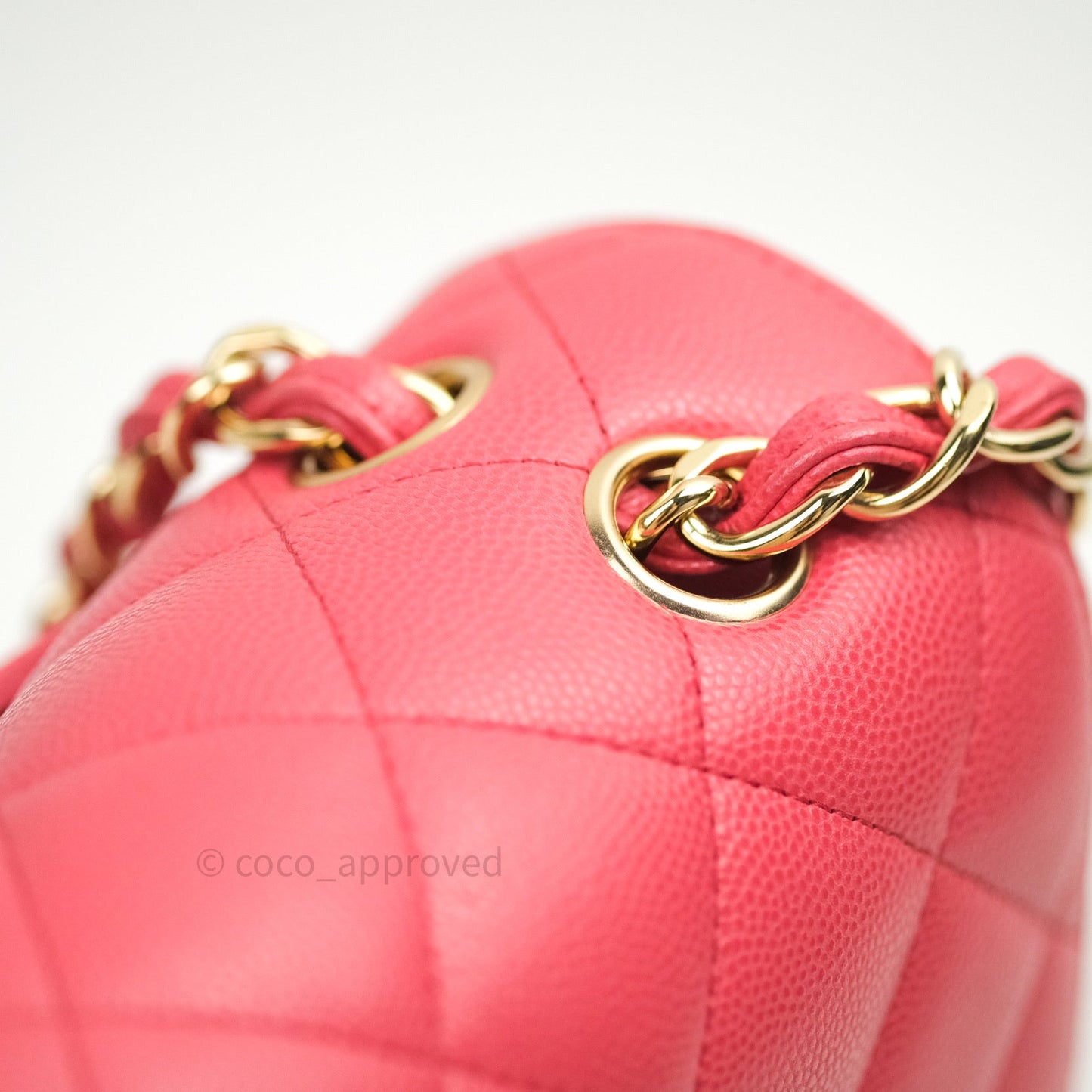 Chanel Classic Jumbo Double Flap Pink Caviar Gold Hardware⁣⁣ 17C