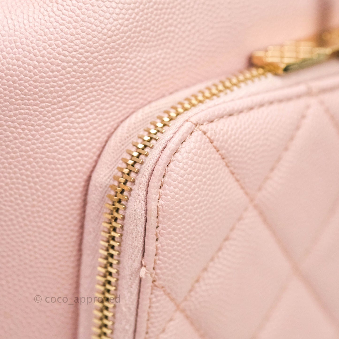 Chanel Quilted Business Affinity Backpack Pink Caviar Gold Hardware