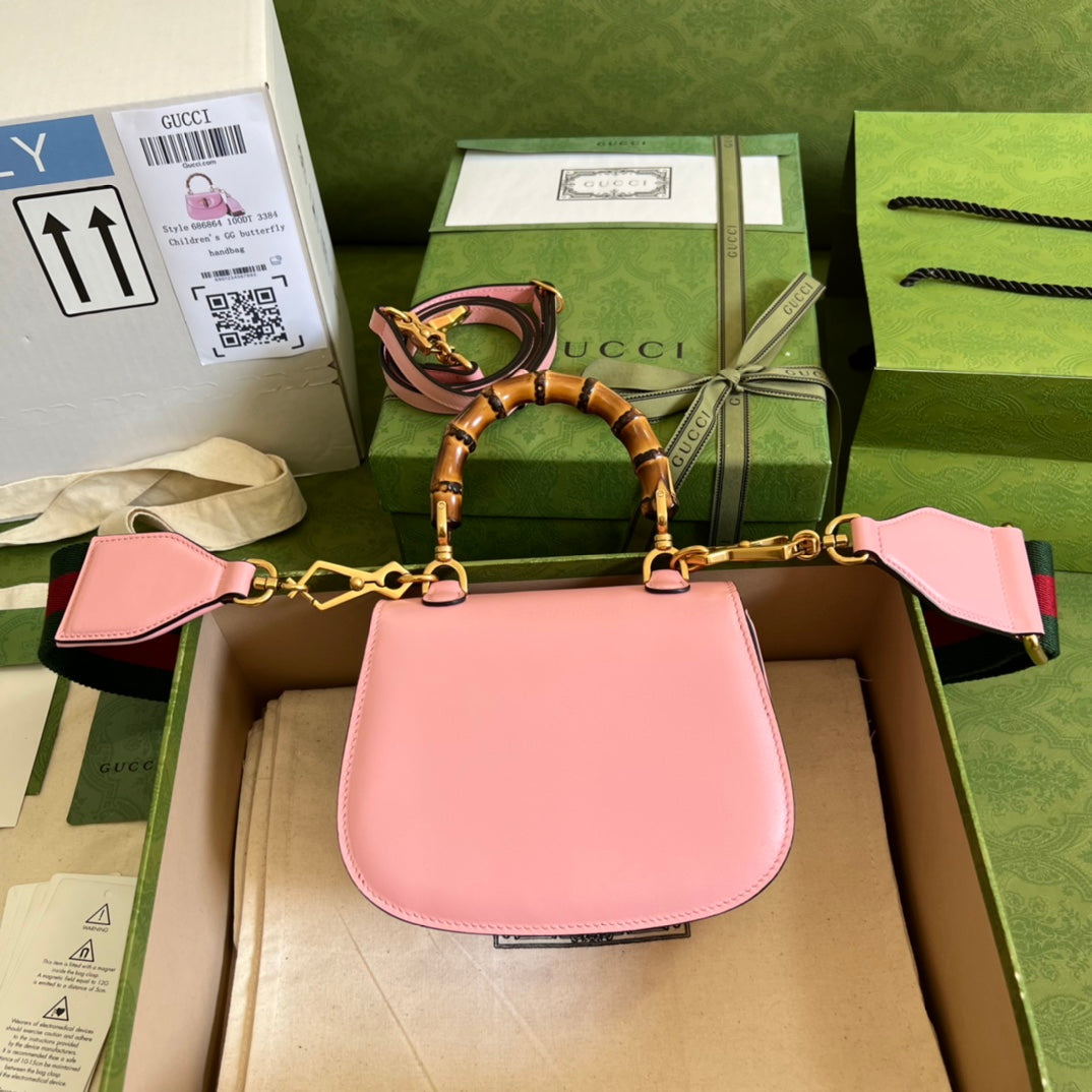 Luxury Gucci Small Top Handle Bag With Bamboo