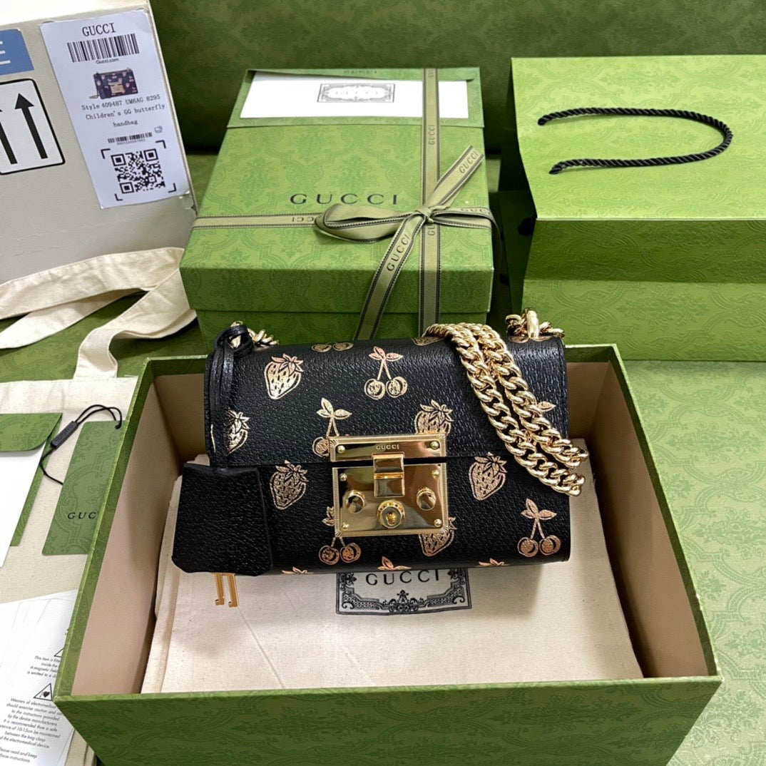 Luxury Gucci Padlock Small Shoulder Bag