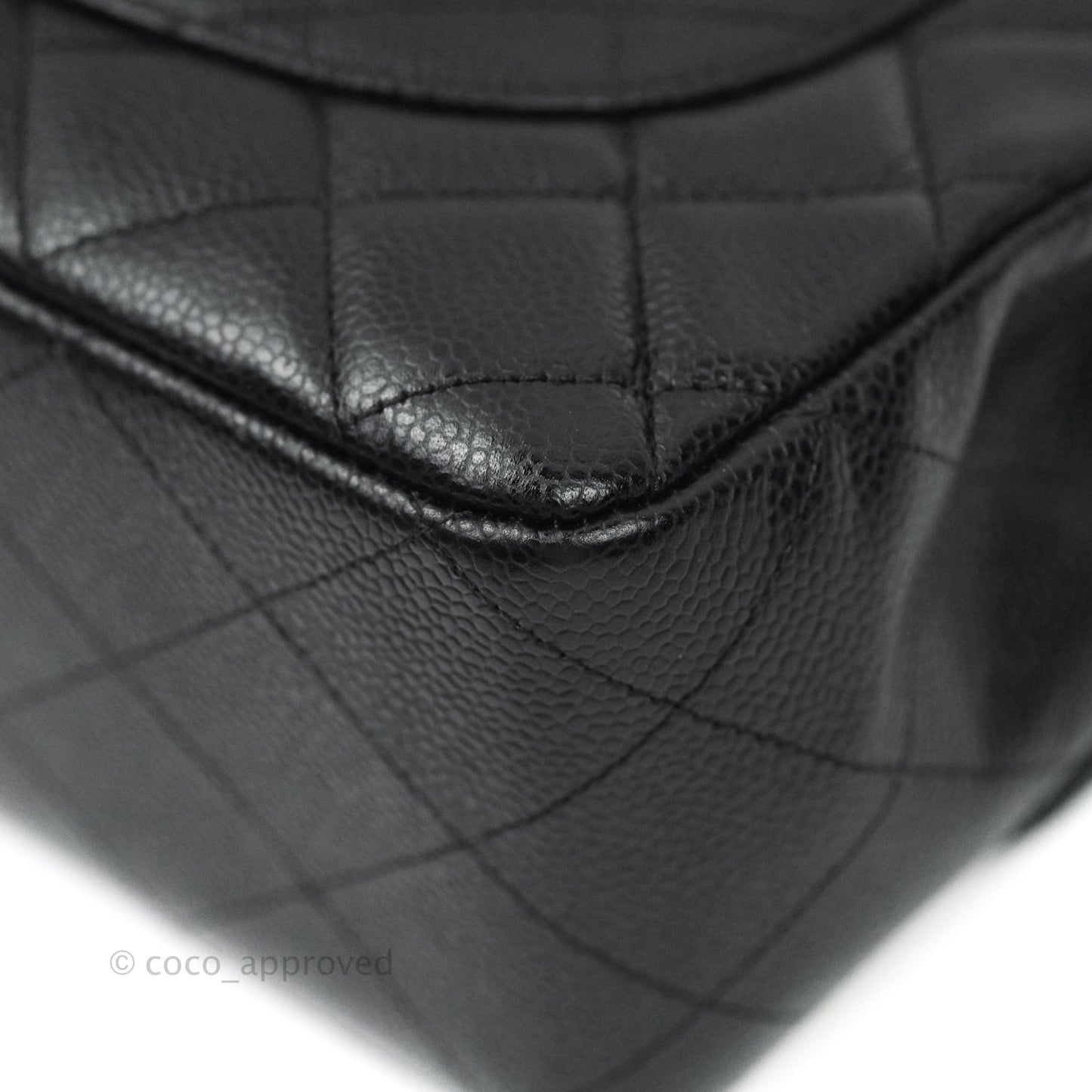 Chanel Jumbo Single Flap Black Caviar Gold Hardware⁣⁣