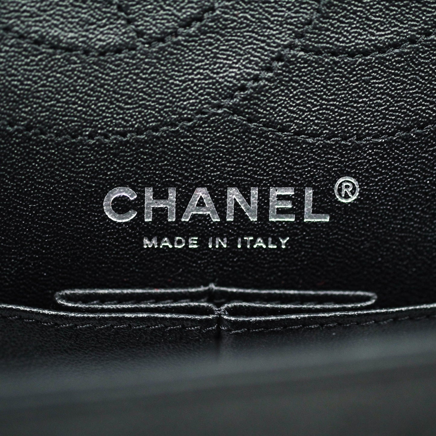 Chanel 2.55 Quilted Reissue 226 Double Flap So Black Crumpled Calfskin