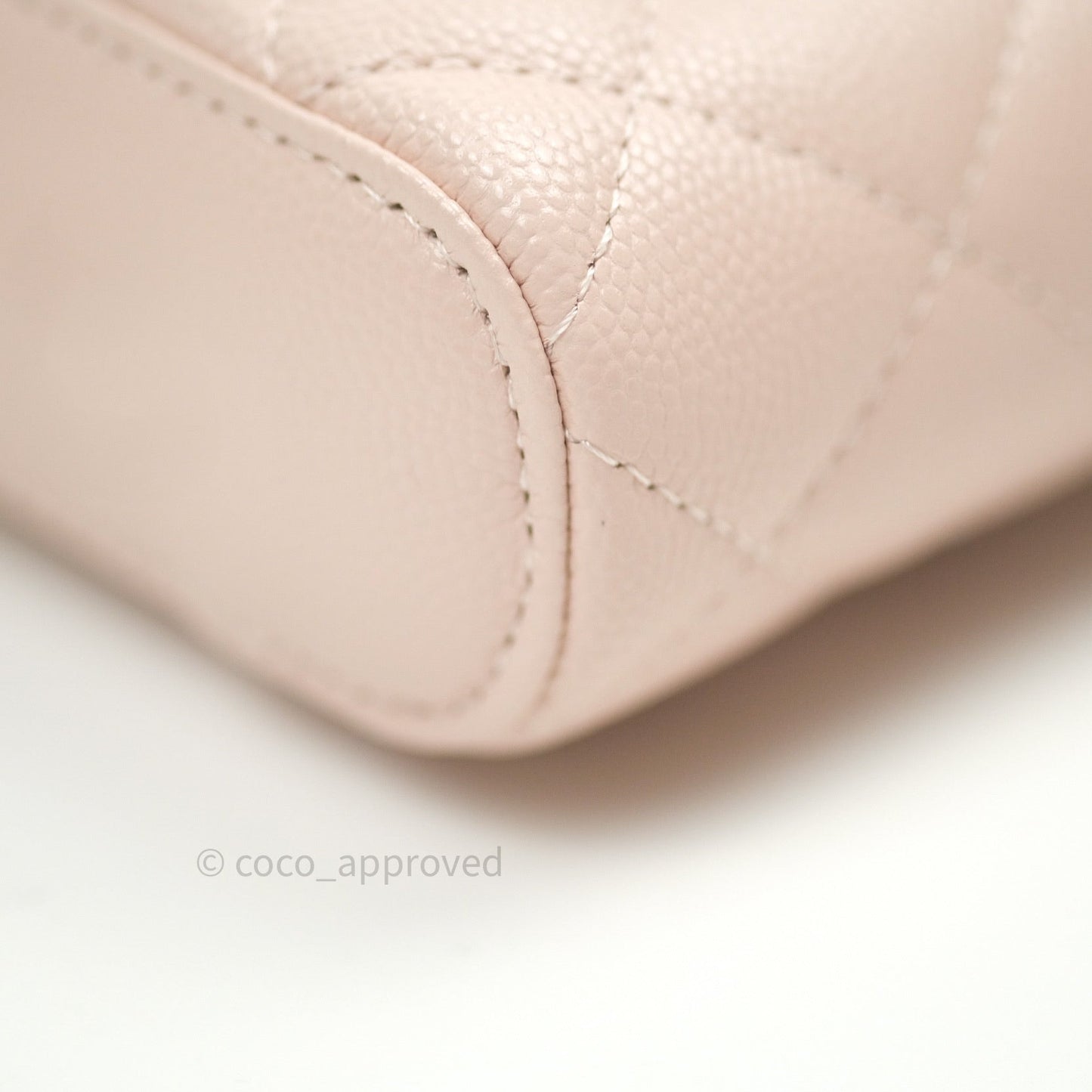 Chanel Classic Mini Vanity With Chain Pink Caviar Gold Hardware
