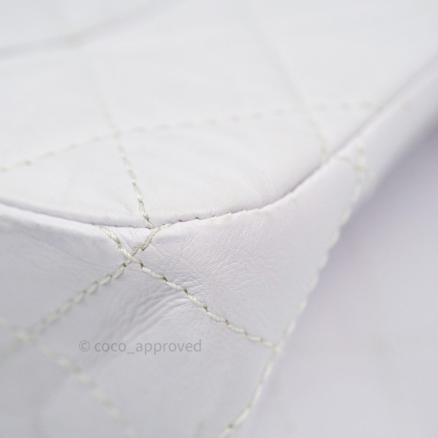 Chanel Reissue Quilted Aged Calfskin White Black Hardware 227