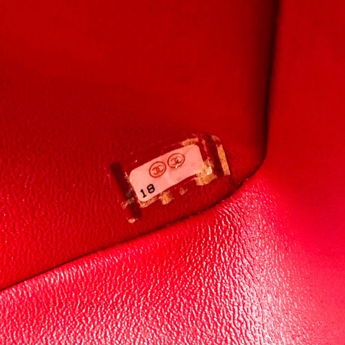 Chanel Jumbo Double Flap Red Lambskin Silver Hardware⁣⁣
