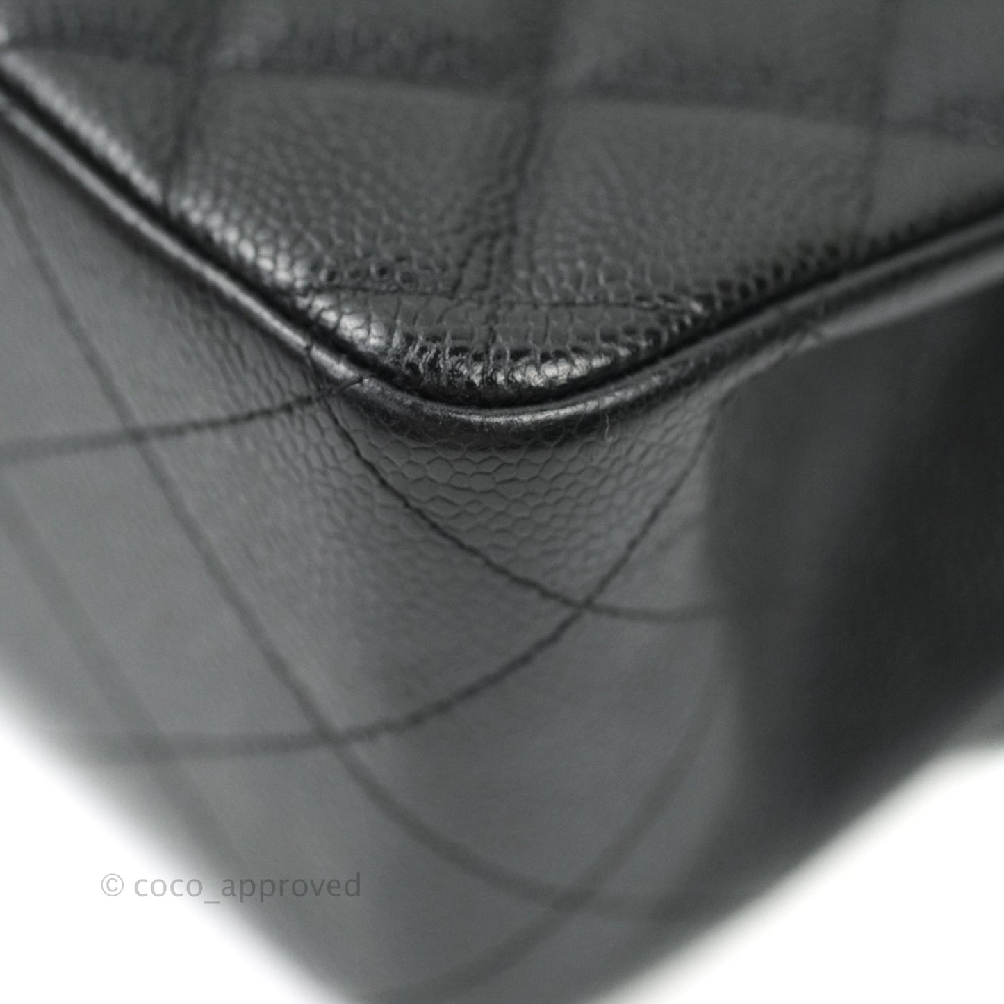 Chanel Jumbo Double Flap Black Caviar Silver Hardware⁣⁣