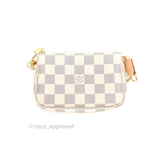 Louis Vuitton Mini Pochette Accessories⁣ Damier Azur Canvas