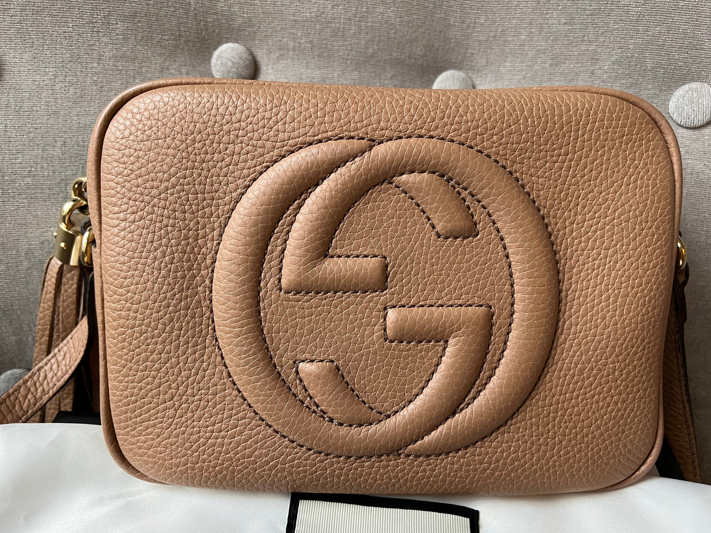 Luxury Gucci Rose Beige Soho Disco ( 1050)