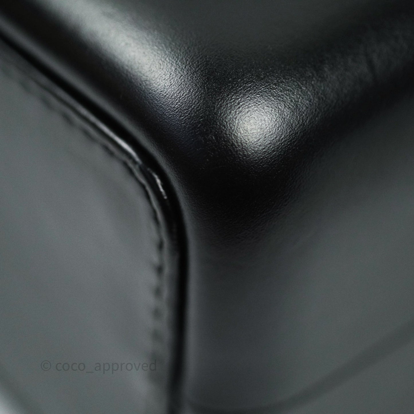 Chanel Gabrielle Backpack Black Aged Calfskin Small Navy Black