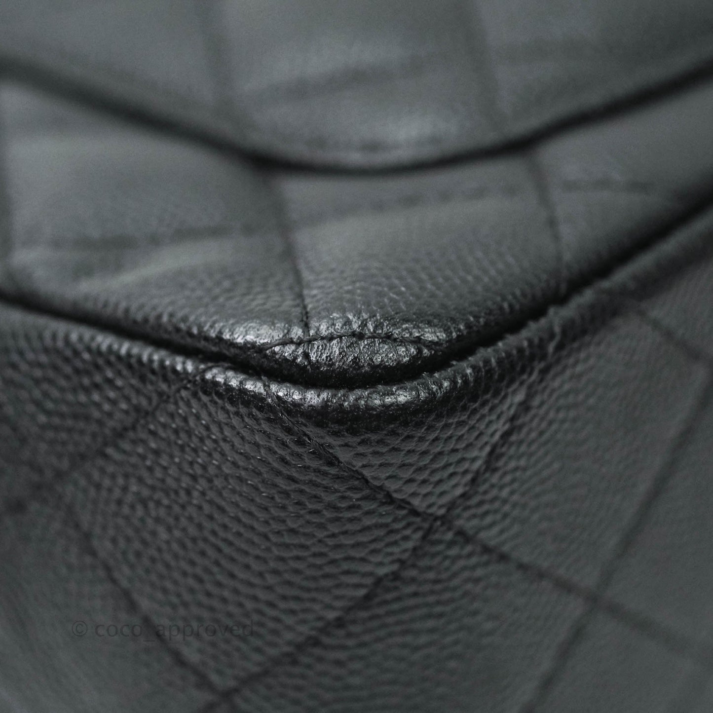 Chanel Quilted Mini Rectangular Black Caviar Gold Hardware