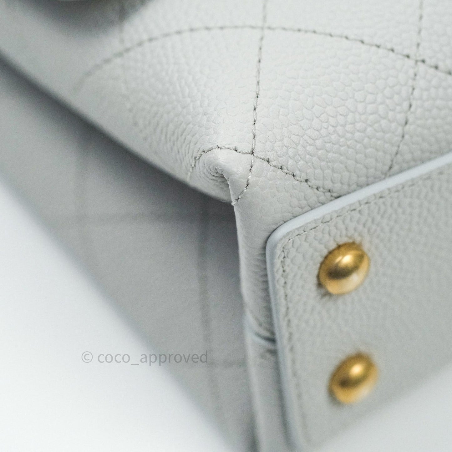 Chanel Chic Affinity Small Grained Calfskin Grey Gold Hardware