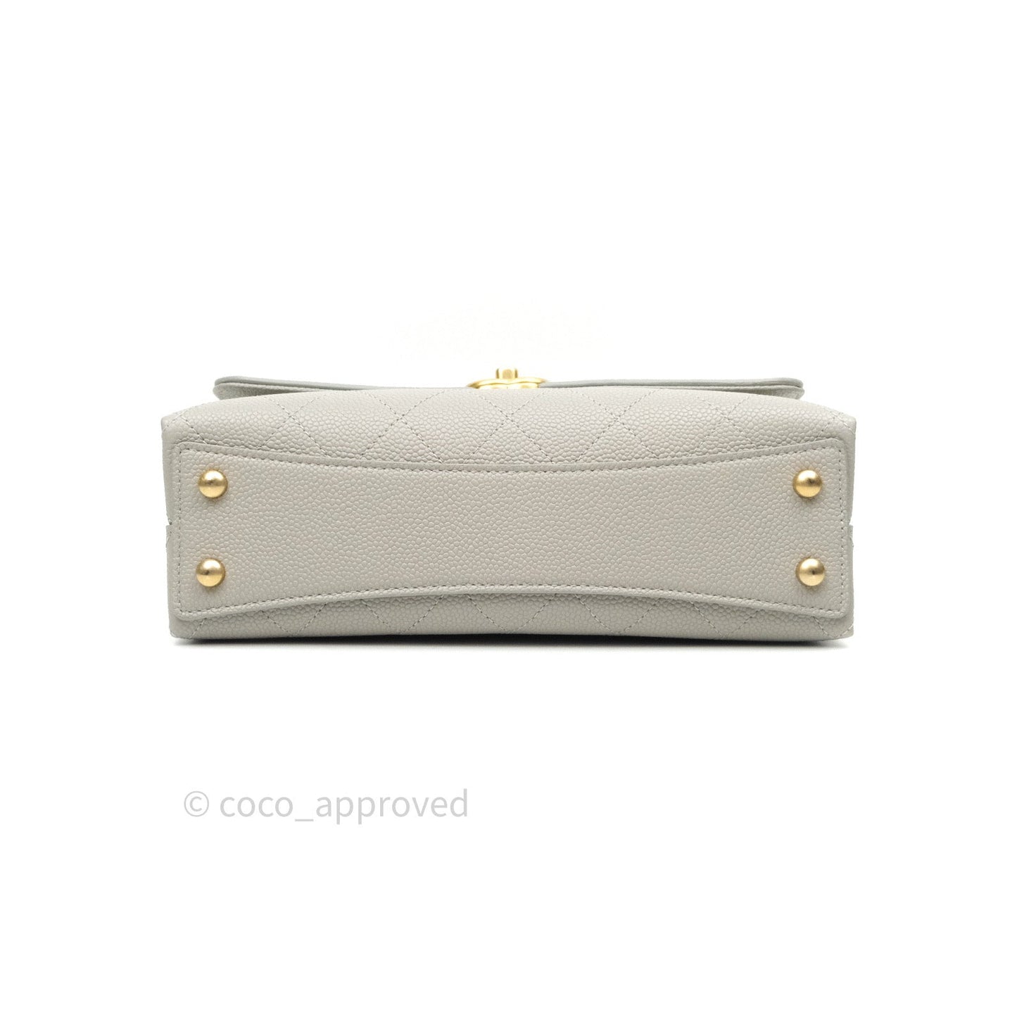 Chanel Chic Affinity Small Grained Calfskin Grey Gold Hardware