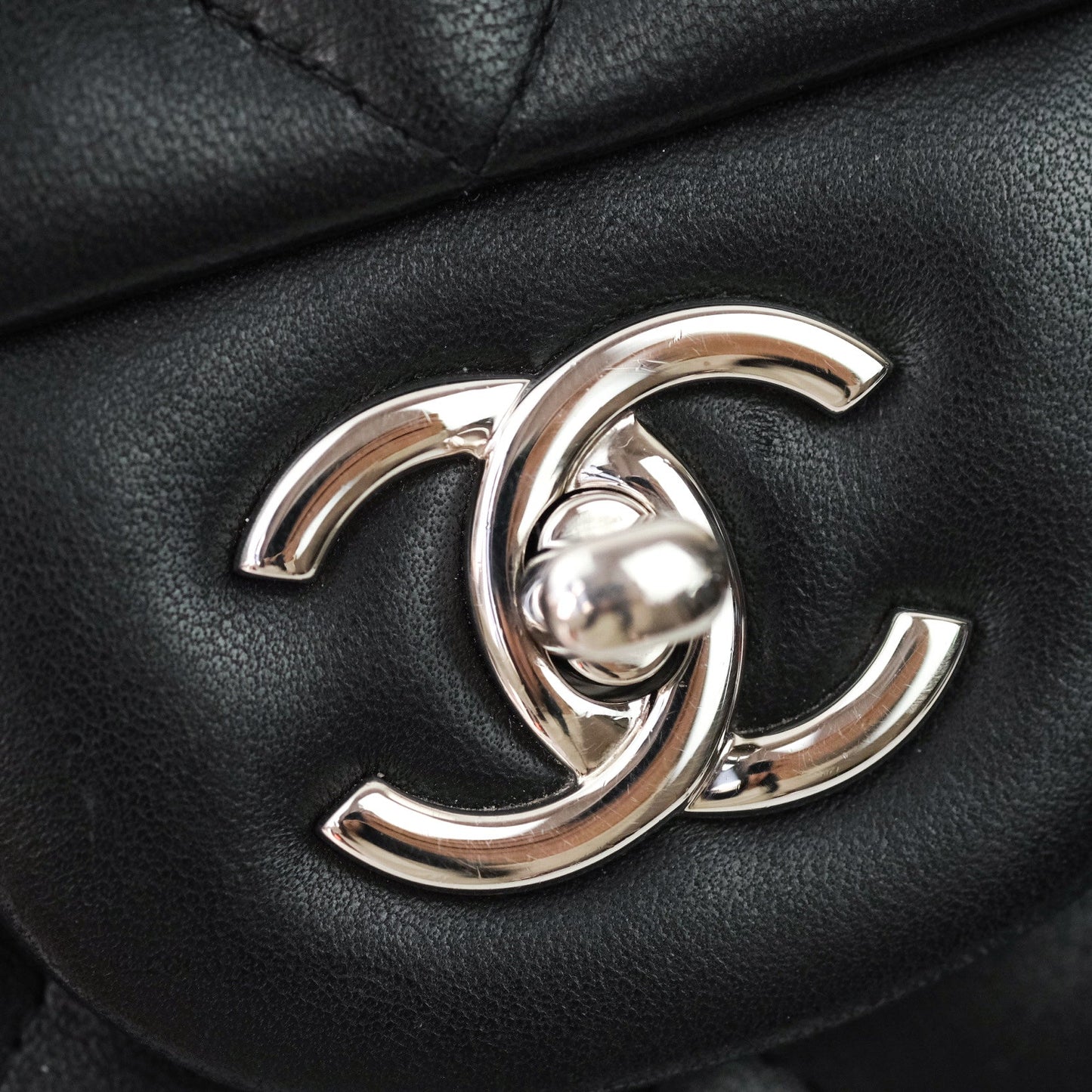 Chanel Jumbo Double Flap Black Lambskin Silver Hardware⁣⁣