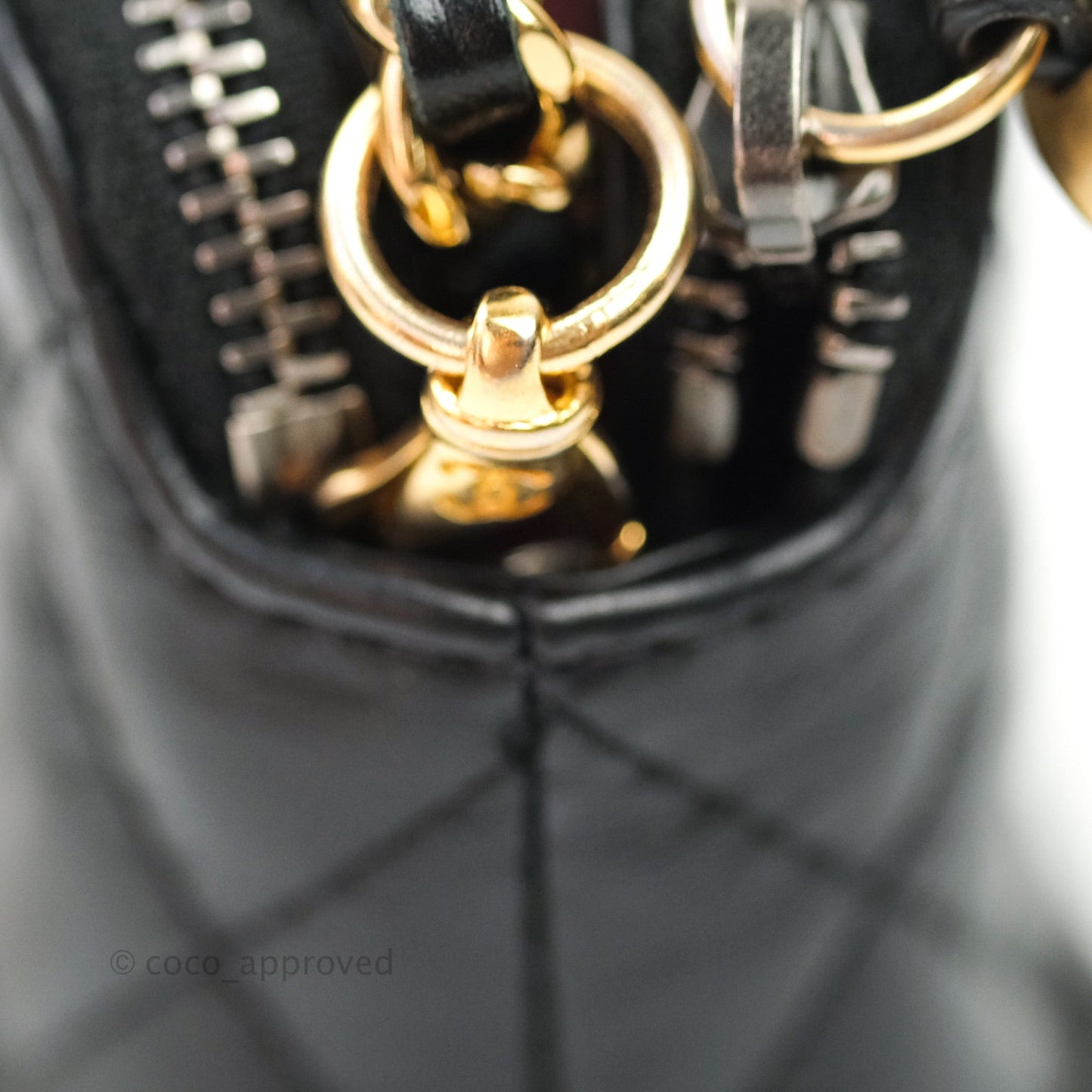 Chanel Gabrielle Clutch With Chain Aged Calfskin Black Mixed Hardware