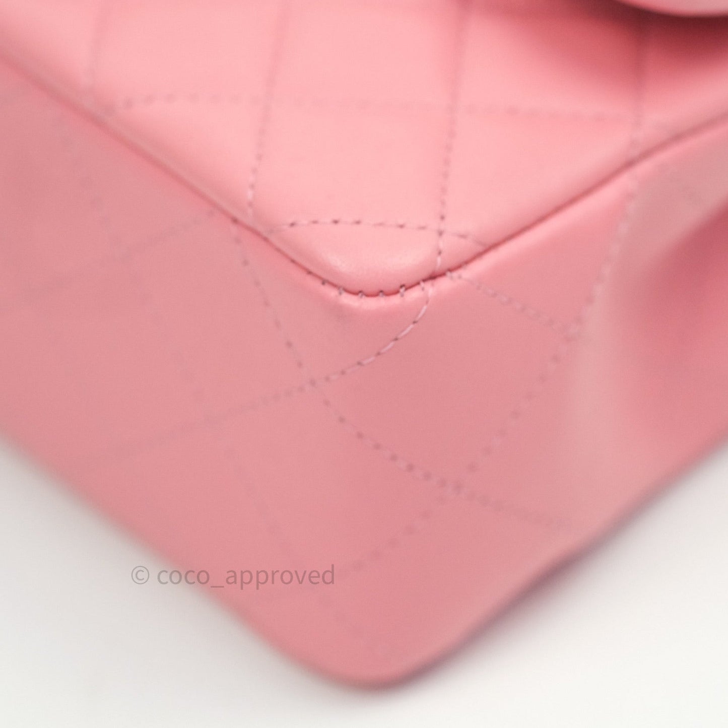 Chanel Quilted Mini Rectangular Pink Lambskin Gold Hardware