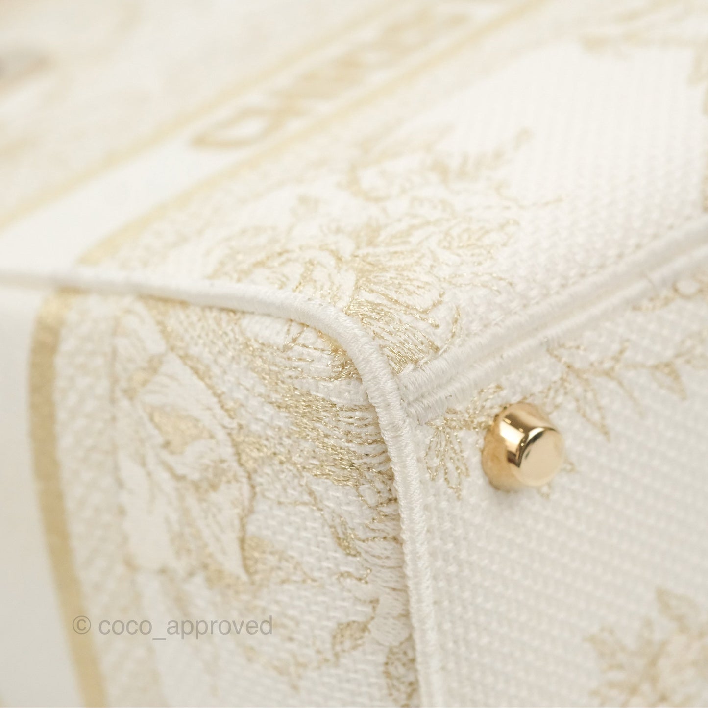 Christian Dior Medium Lady D-Lite Bag Dior Jardin d'Hiver Embroidery White