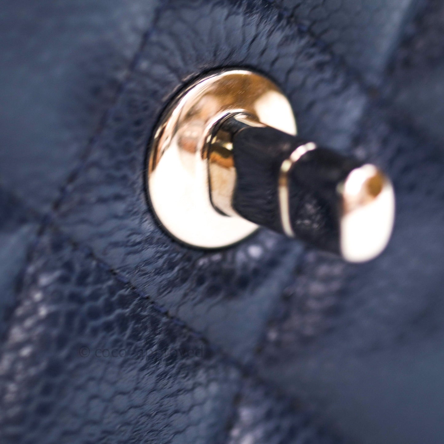 Chanel Classic Jumbo Quilted Double Flap Blue Caviar Silver Hardware⁣⁣