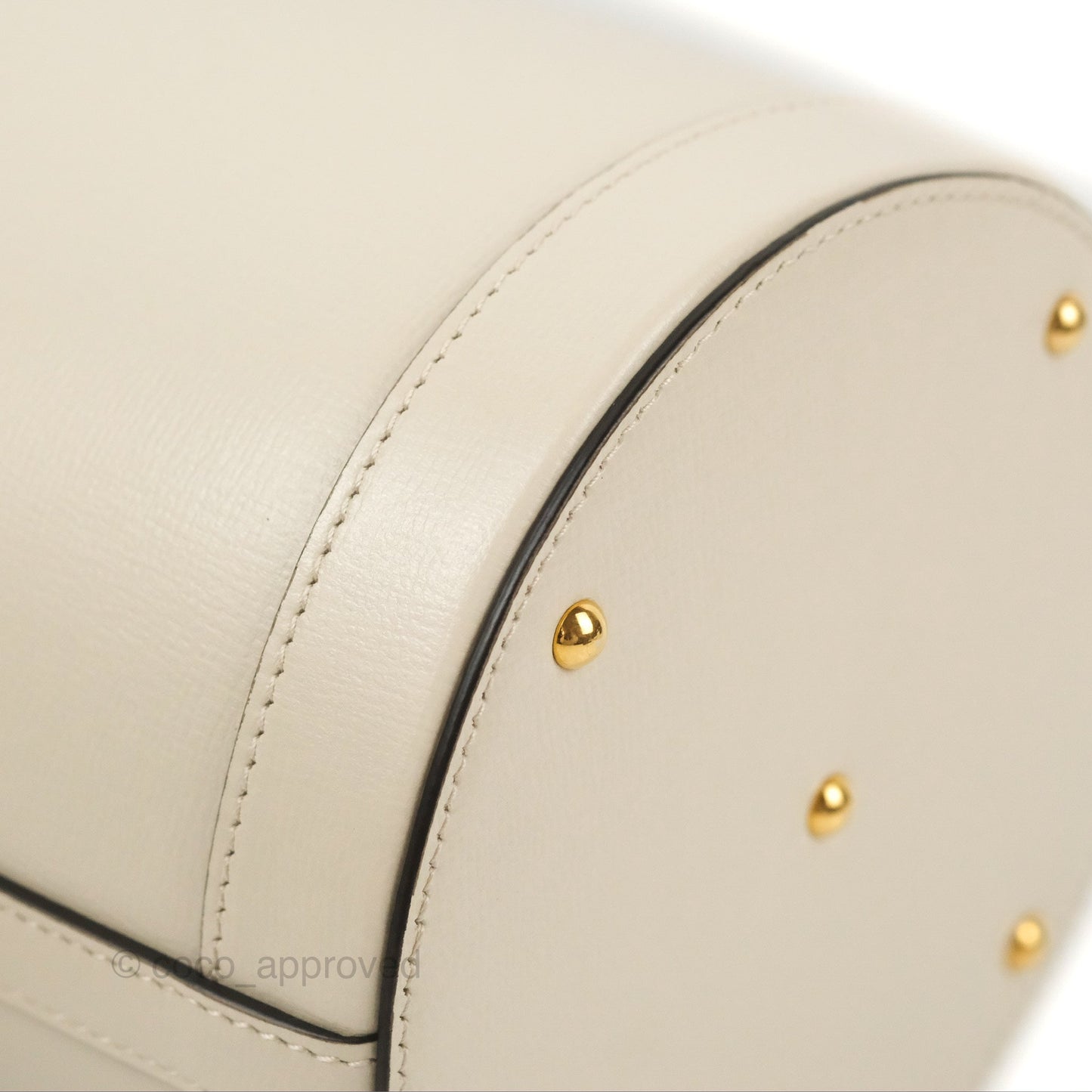 Gucci Horsebit 1955 Small Bucket Bag Cream