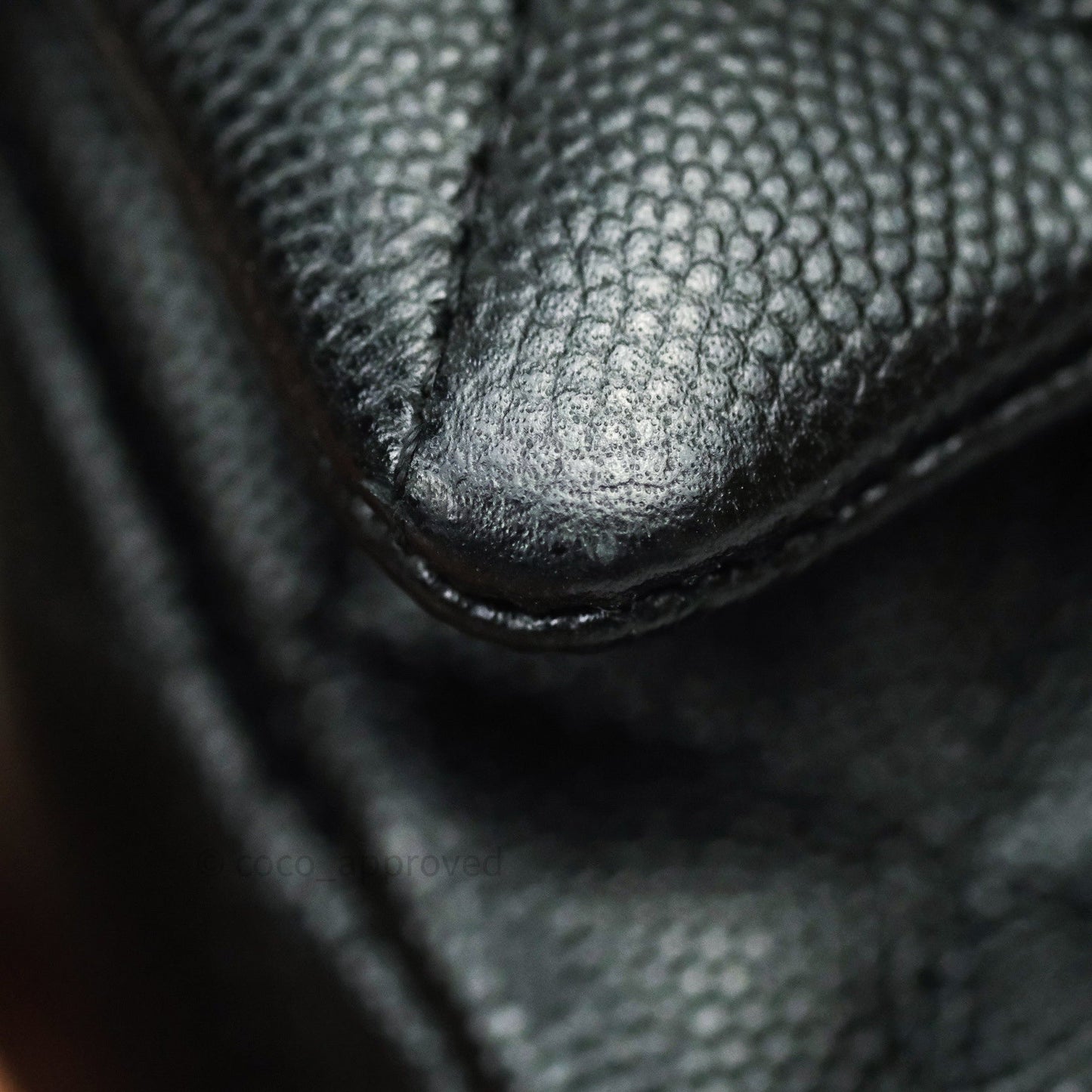 Chanel Quilted Mini Rectangular Black Caviar Gold Hardware 18B